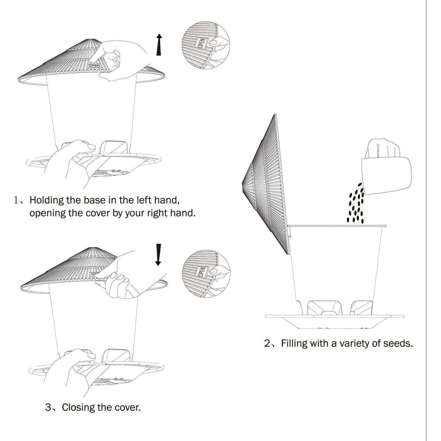 Comedero Colgante para Aves Hanizi Amarillo 1.3 kg