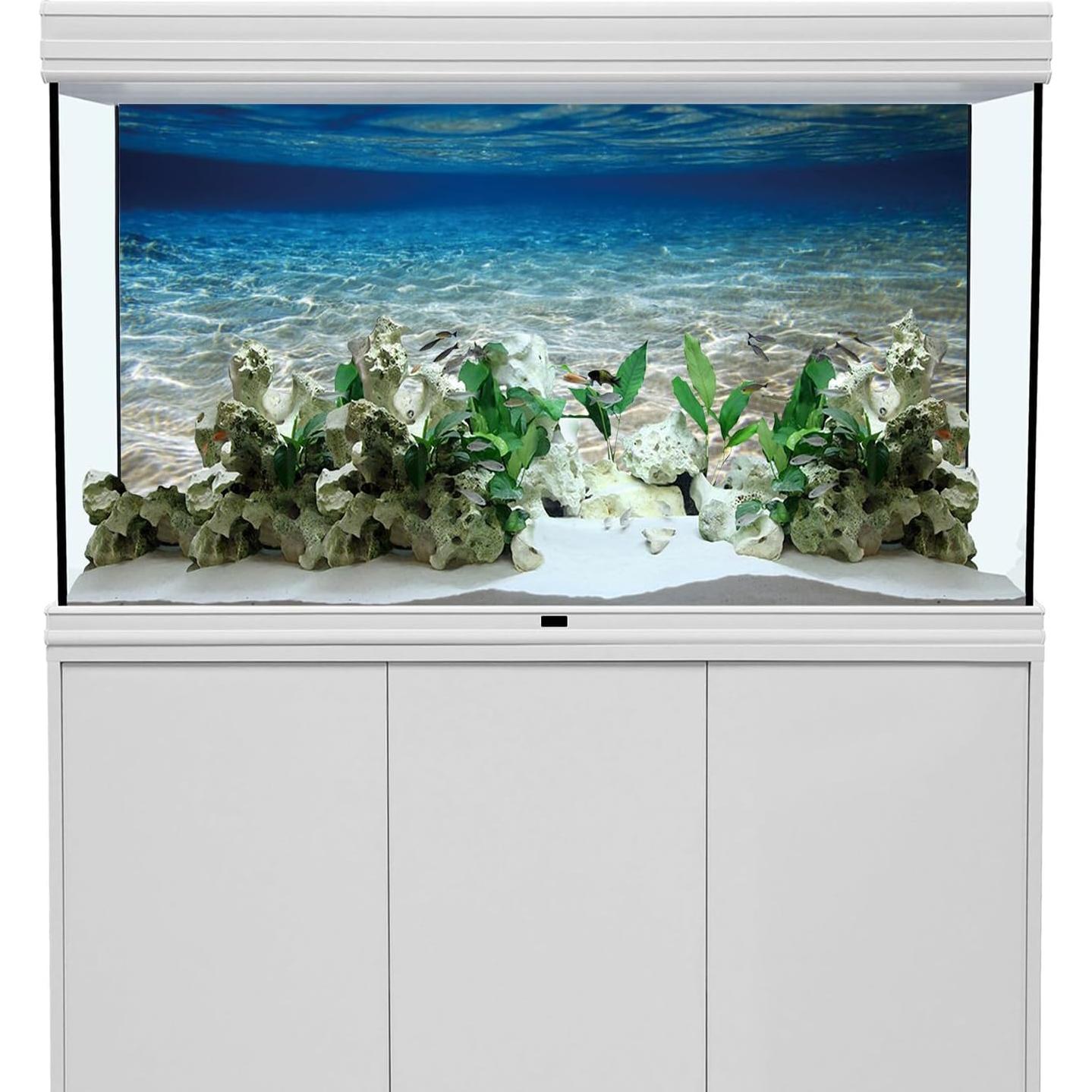 Fondo de Acuario 61x30 cm Vinilo AWERT Tema Océano