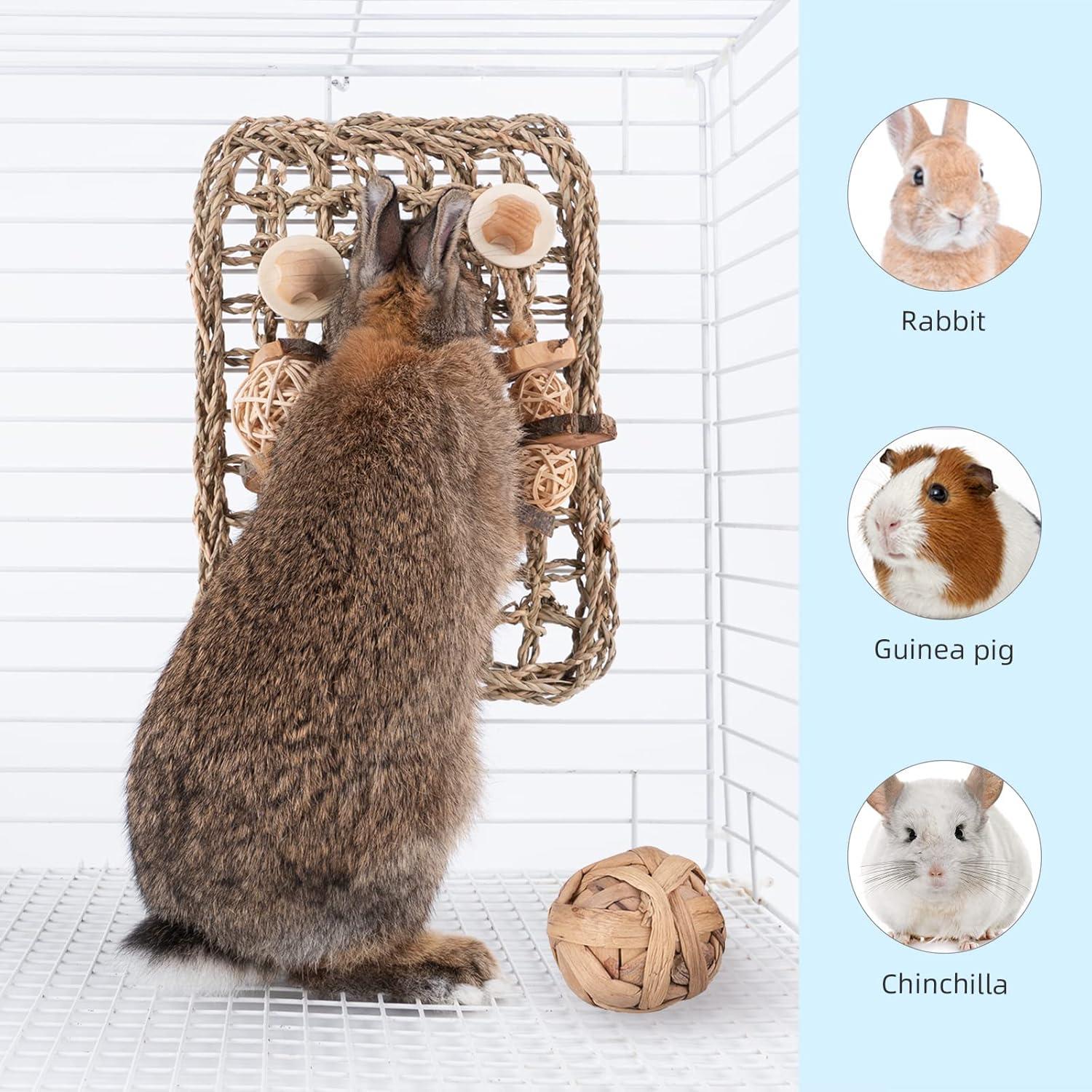 Alfombra Protectora de Hierba Marina Andwe con Juguetes 28x20cm