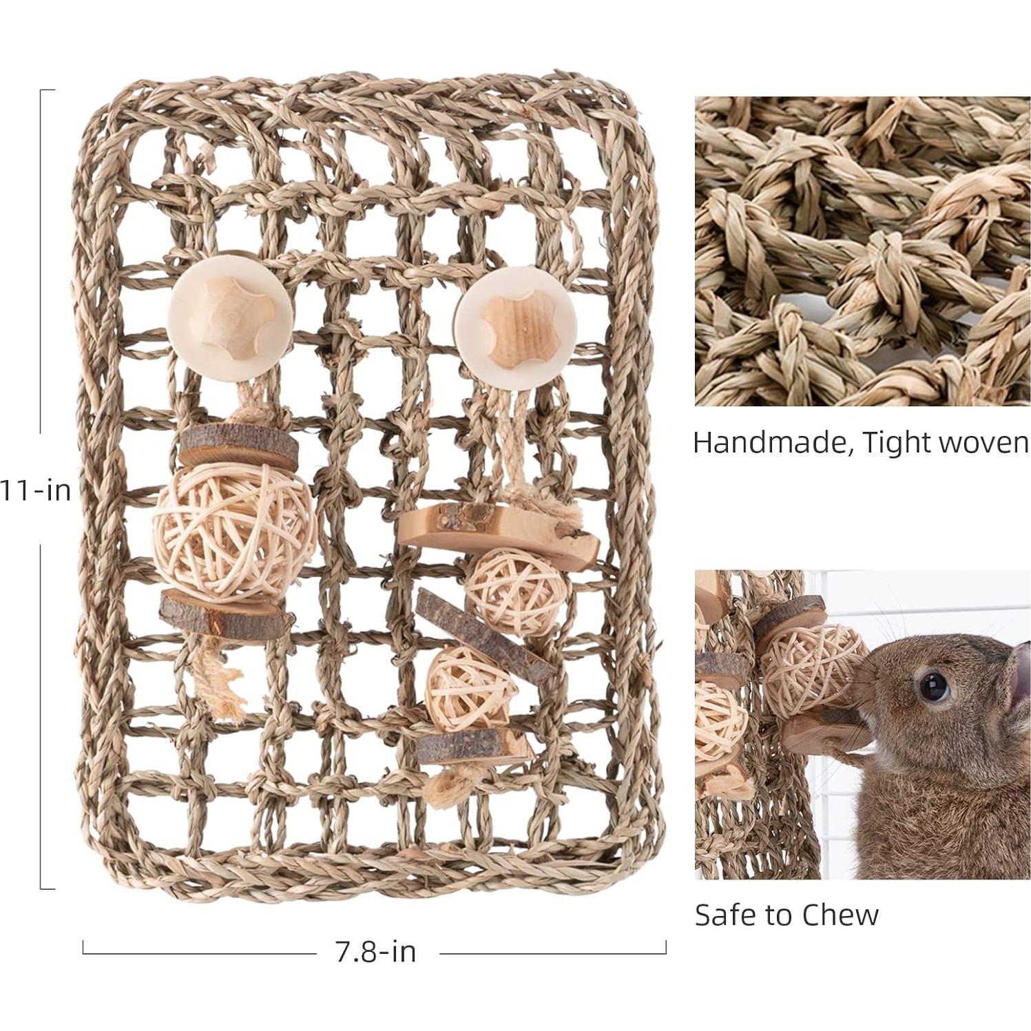 Alfombra Protectora de Hierba Marina Andwe con Juguetes 28x20cm