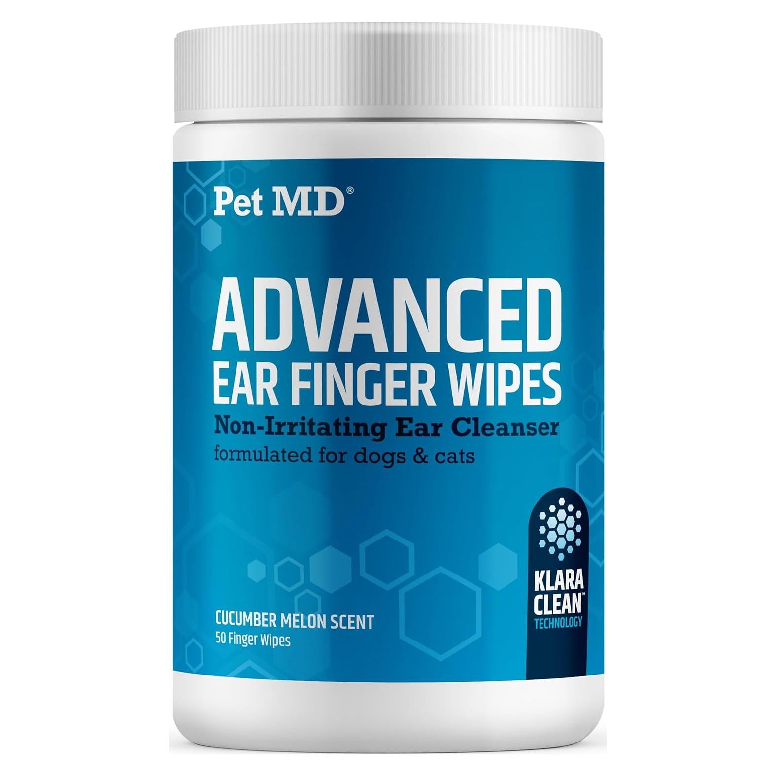 Toallitas para Oídos Pet MD Advanced 50ct - Limpiador Suave