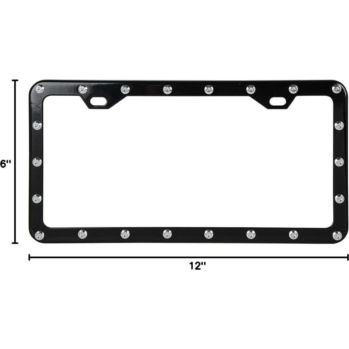 Marco de Placa de Licencia Negro GG Grand General 60469