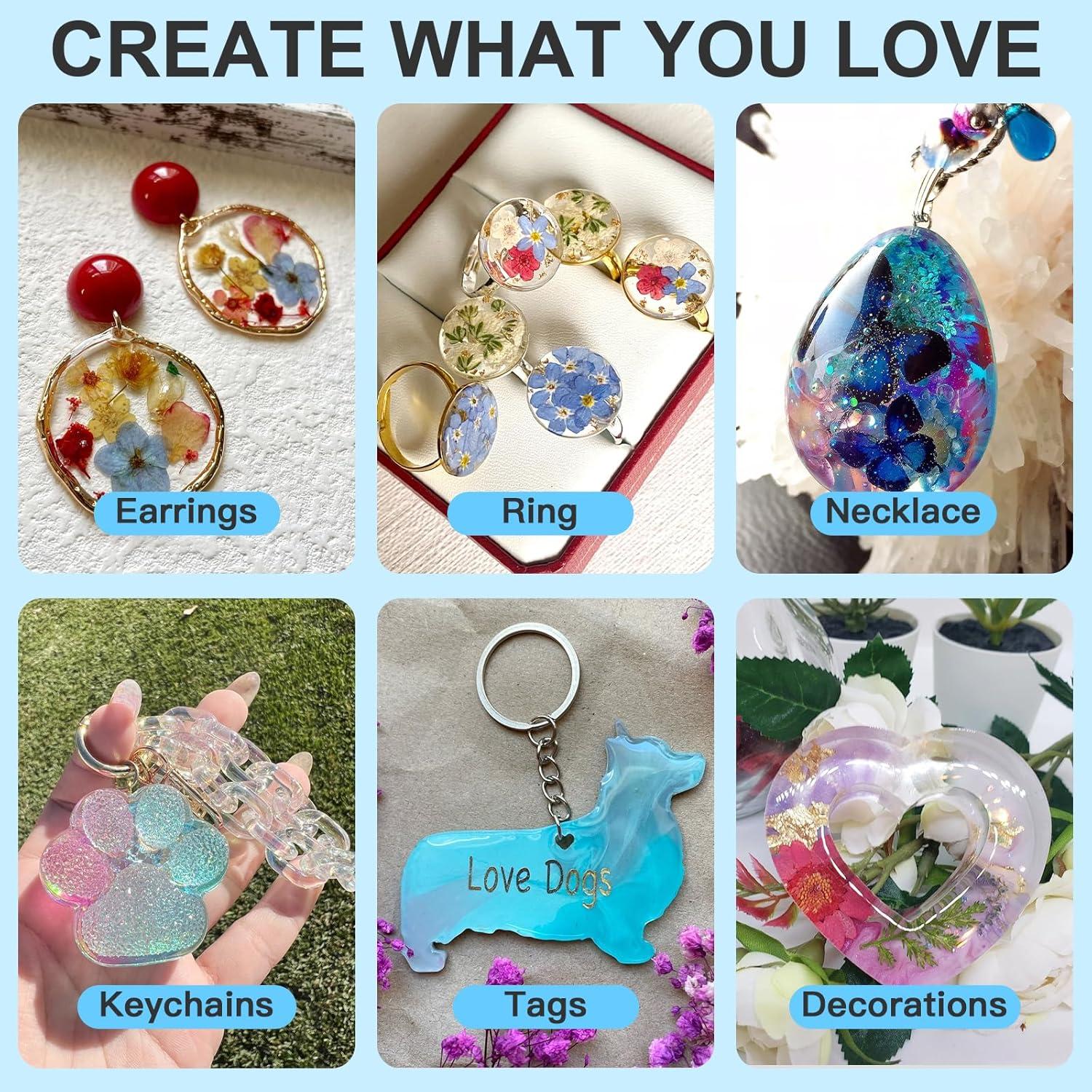 Resina UV JDiction 200g 2 PCS Transparente para Joyería y Artesanías