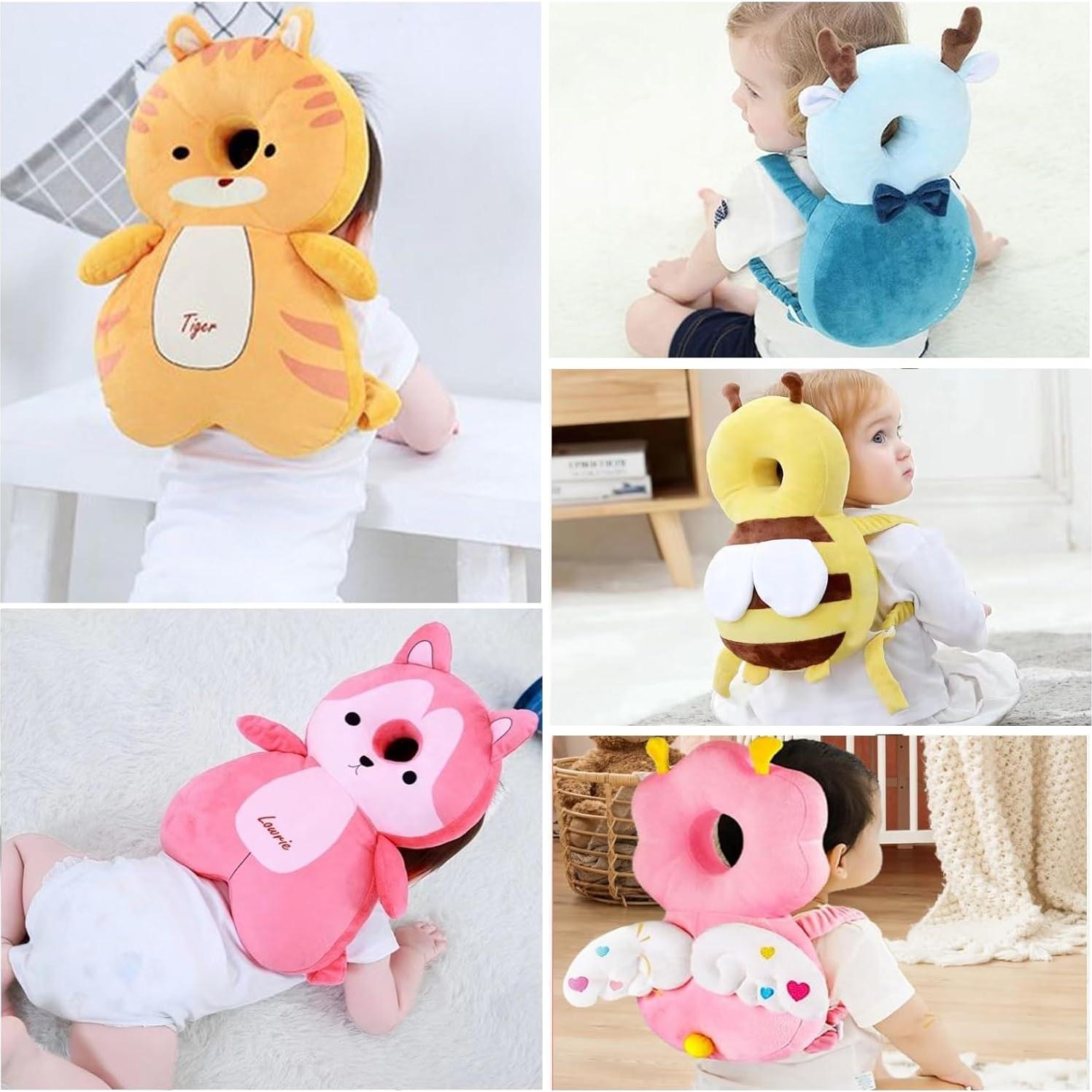 Protector de Cabeza para Bebés Lebao Ciervo Azul Ajustable