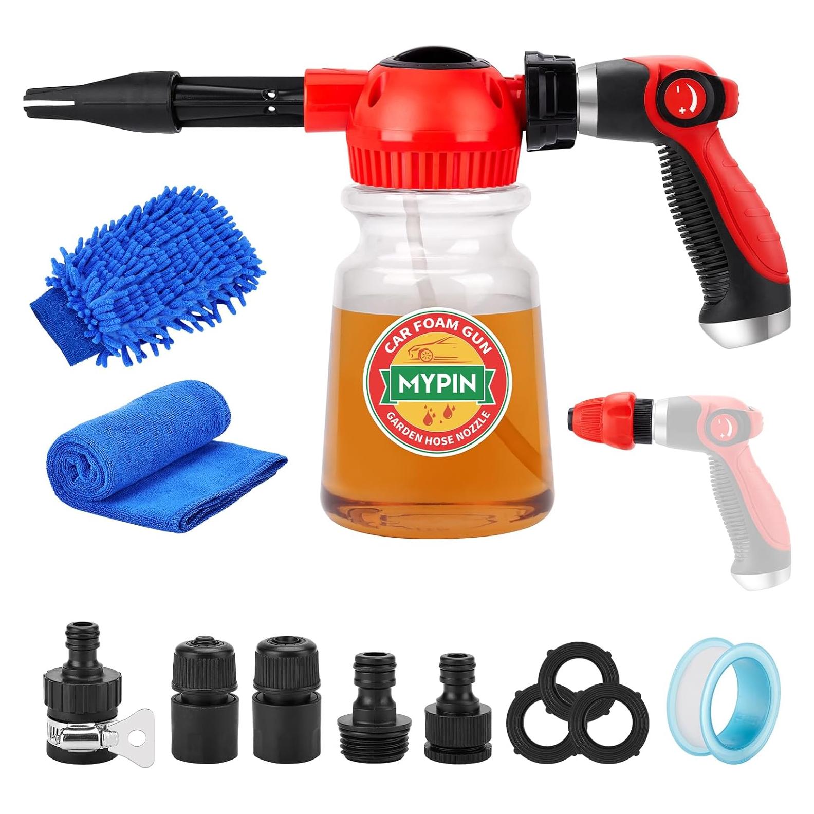 MYPIN Pistola de Espuma 16 en 1 para Lavado de Autos 1000ml