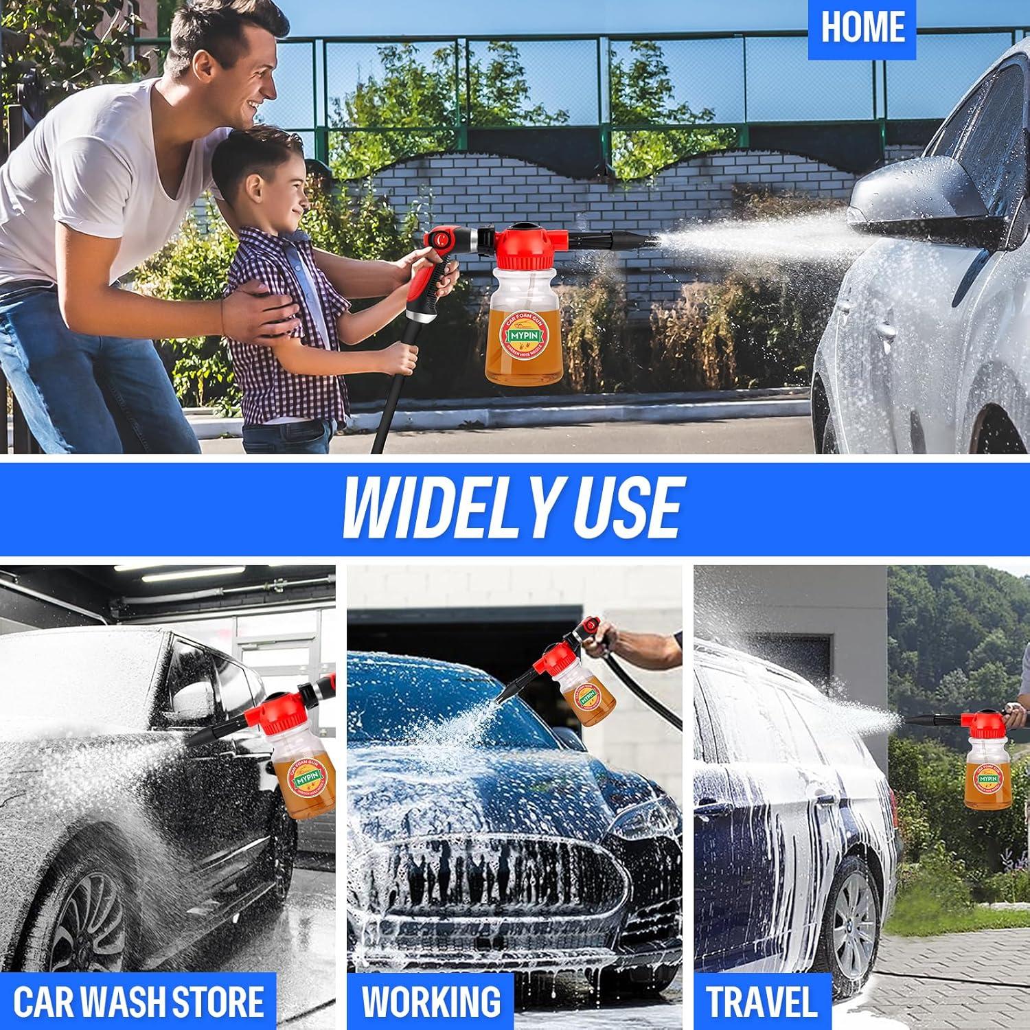 MYPIN Pistola de Espuma 16 en 1 para Lavado de Autos 1000ml