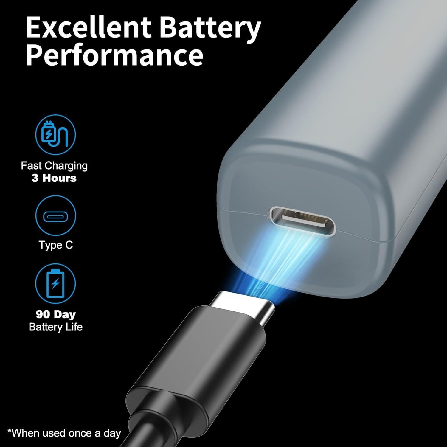 Recortador de Vello Nasal JISHO - Acero Inoxidable, Recargable USB