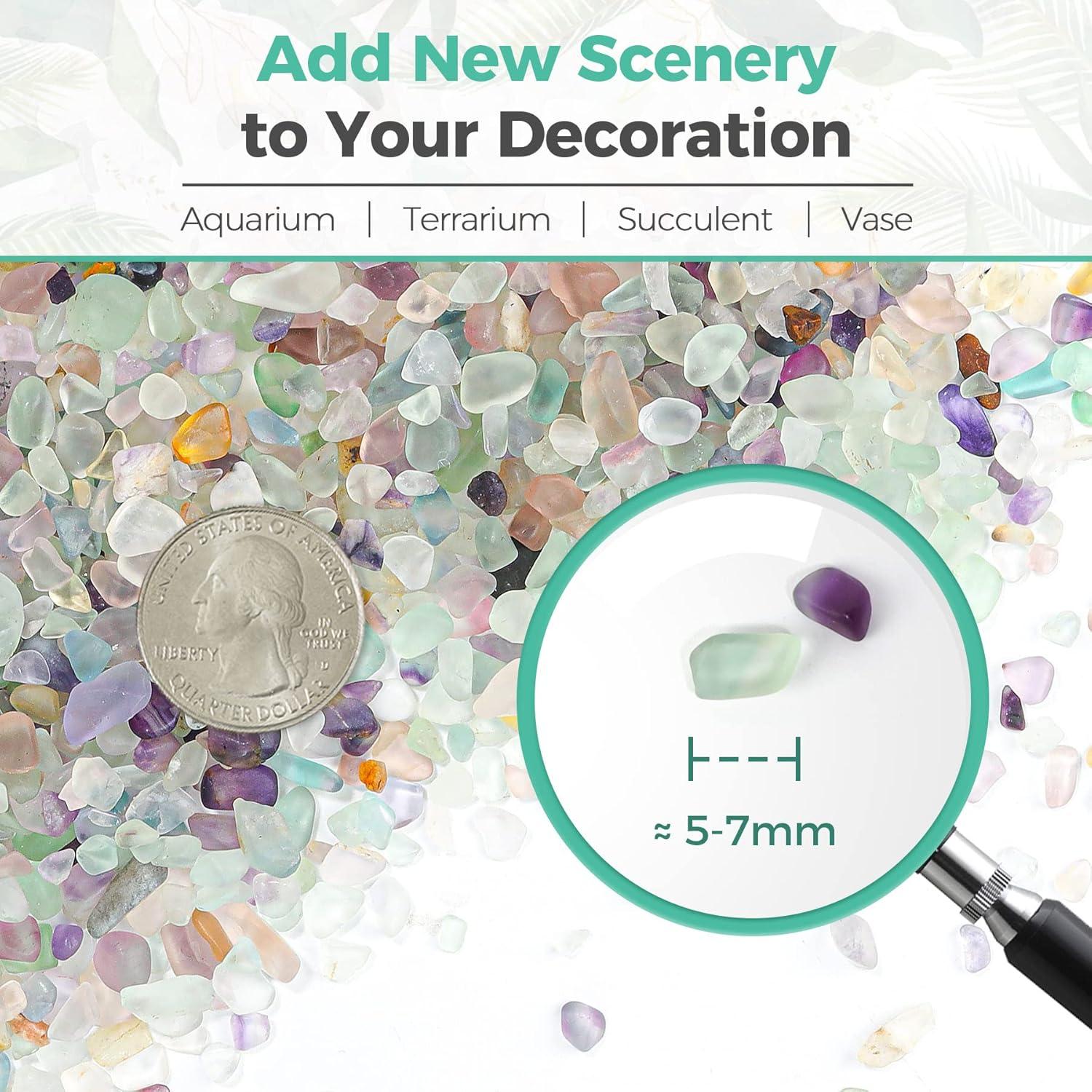 Chips de Cristal T4U Fluorita Pulida 0.23 kg - Piedras Decorativas