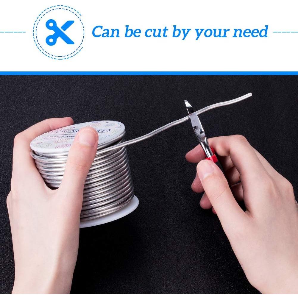 Alambre de Joyería BENECREAT 9 Calibre 3mm 17m Aluminio Flexible