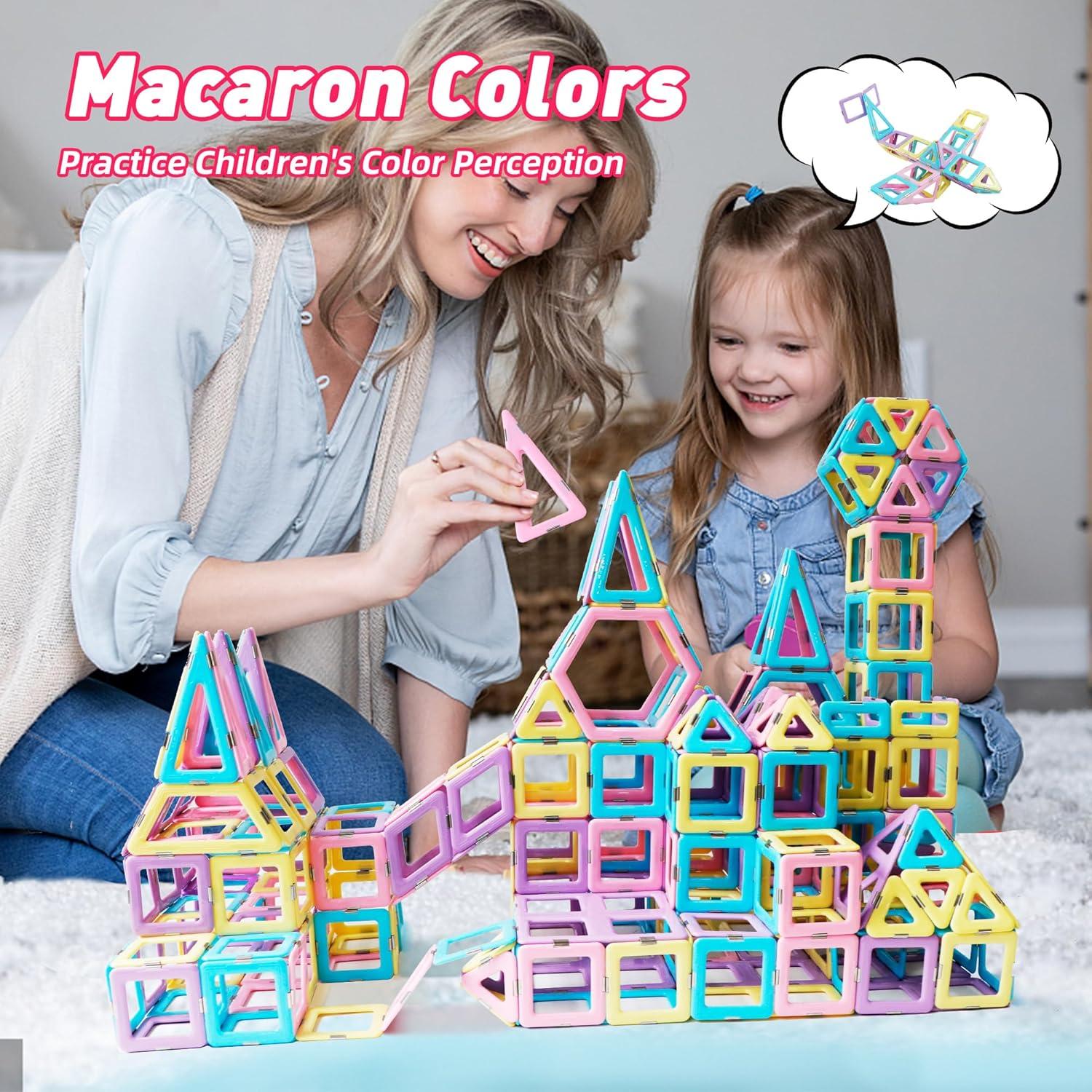 MAGBLOCK Juego de Bloques Magnéticos 103pcs para Niños 3+