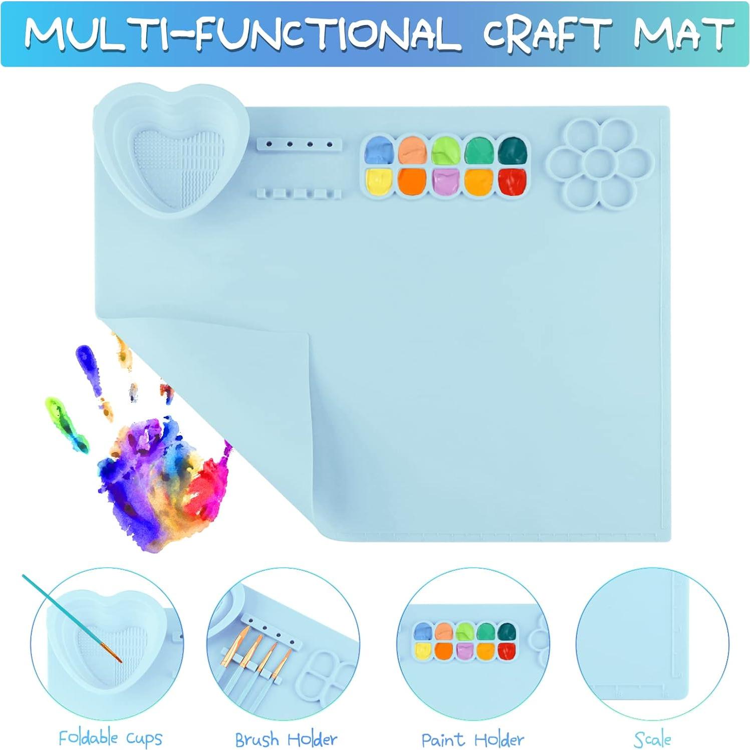 Alfombrilla de Pintura de Silicona Apeso 50.8x40.6cm Azul