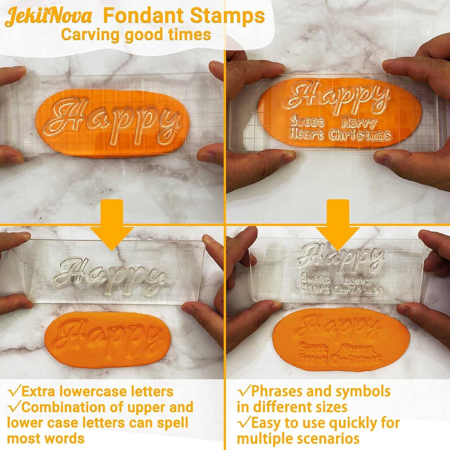 Set de 4 Sellos de Fondant JekiiNova para Galletas y Pasteles