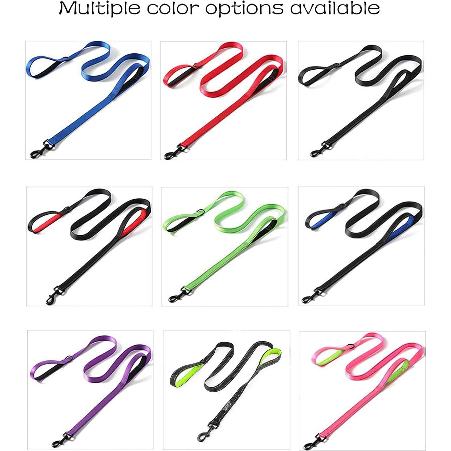 Correa para Perros JEWOSTER 1.83m Alta Resistencia con 2 Mangos