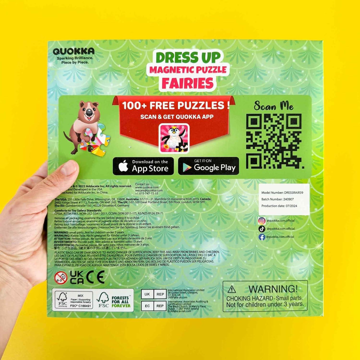 Muñecas Magnéticas QUOKKA Set de Juego Creativo 35 Piezas