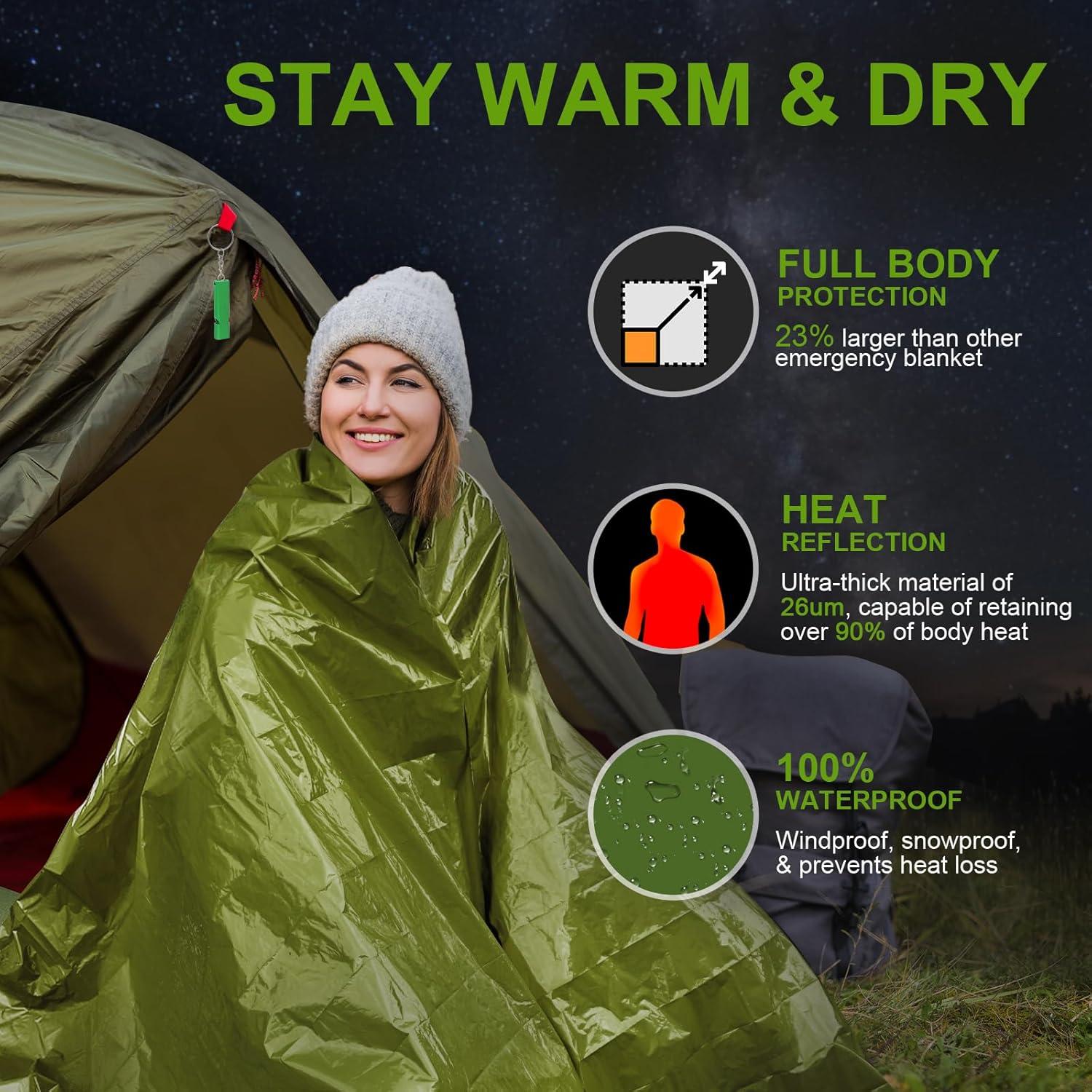 Mantitas de Emergencia Guijinga - Paquete de 2, 210x160cm