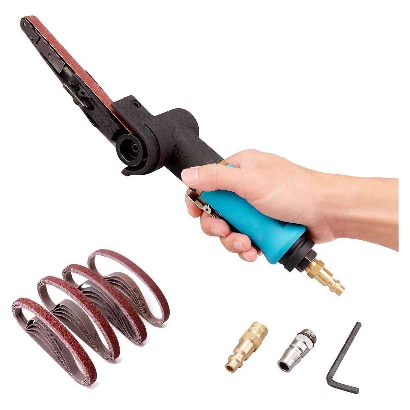 Lijadora de Banda Neumática Minimprover 1/4" con 12 Cintas