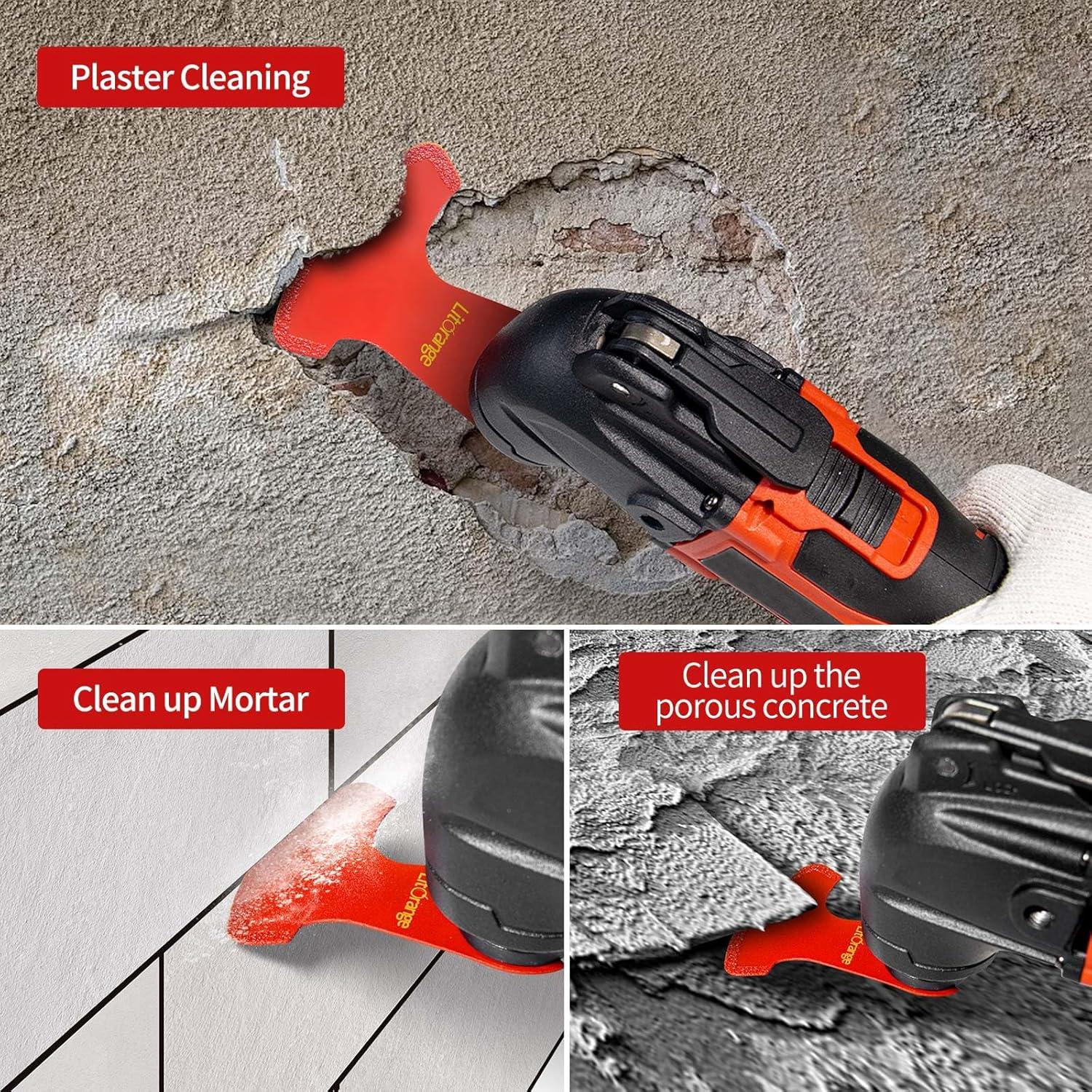 Cuchillas Oscilantes de Diamante LitOrange 4 Pcs 10 cm