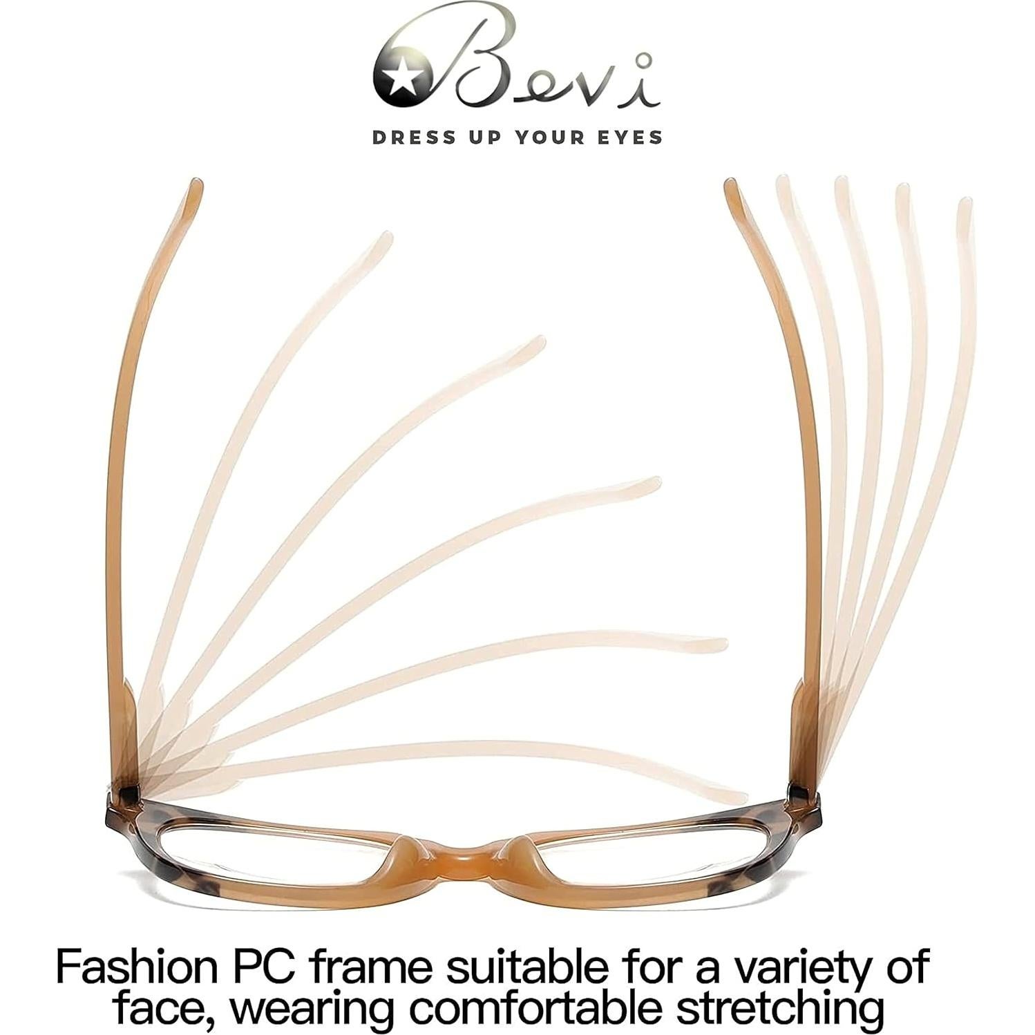 Gafas de lectura Bevi con bloqueo de luz azul 1.5x unisex