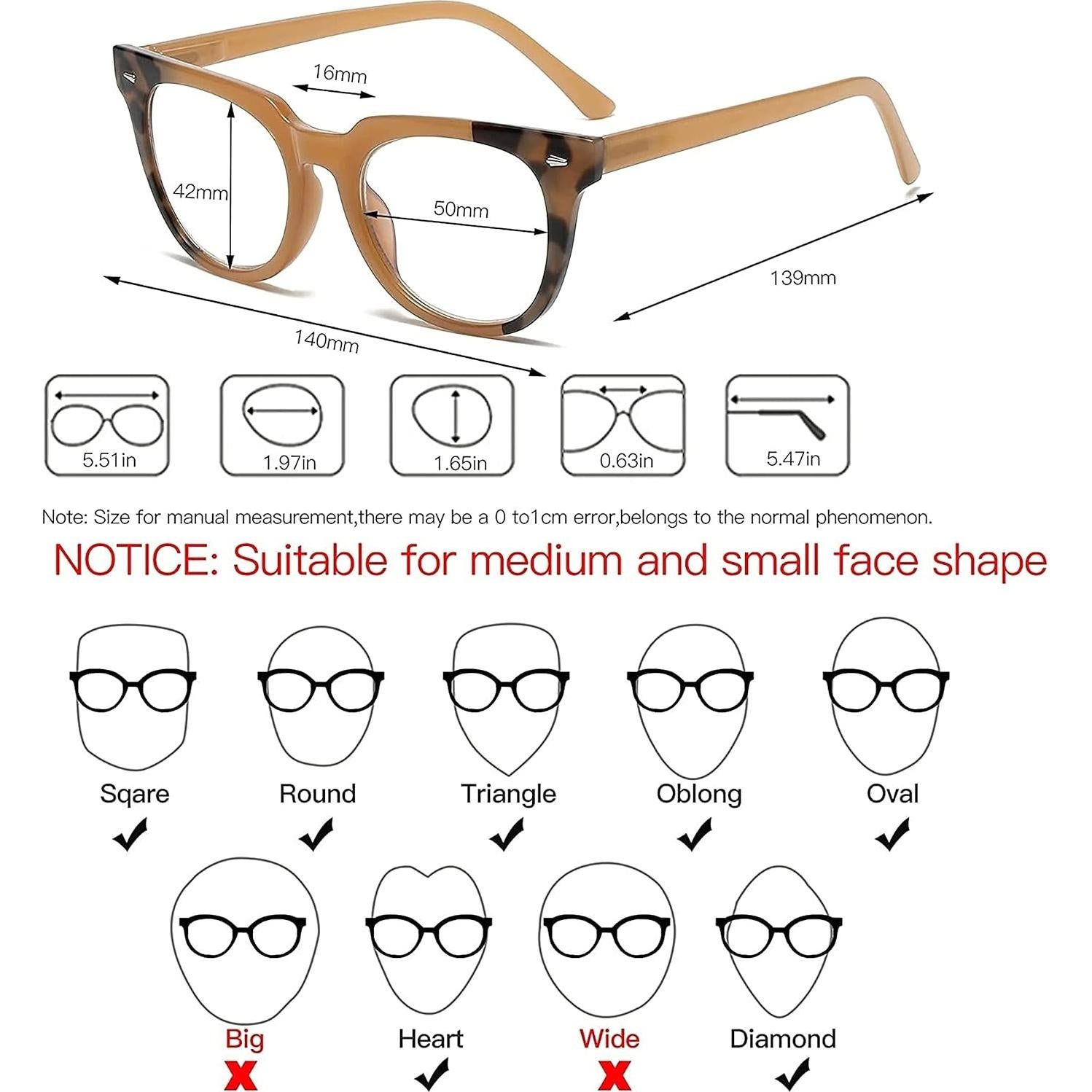 Gafas de lectura Bevi con bloqueo de luz azul 1.5x unisex