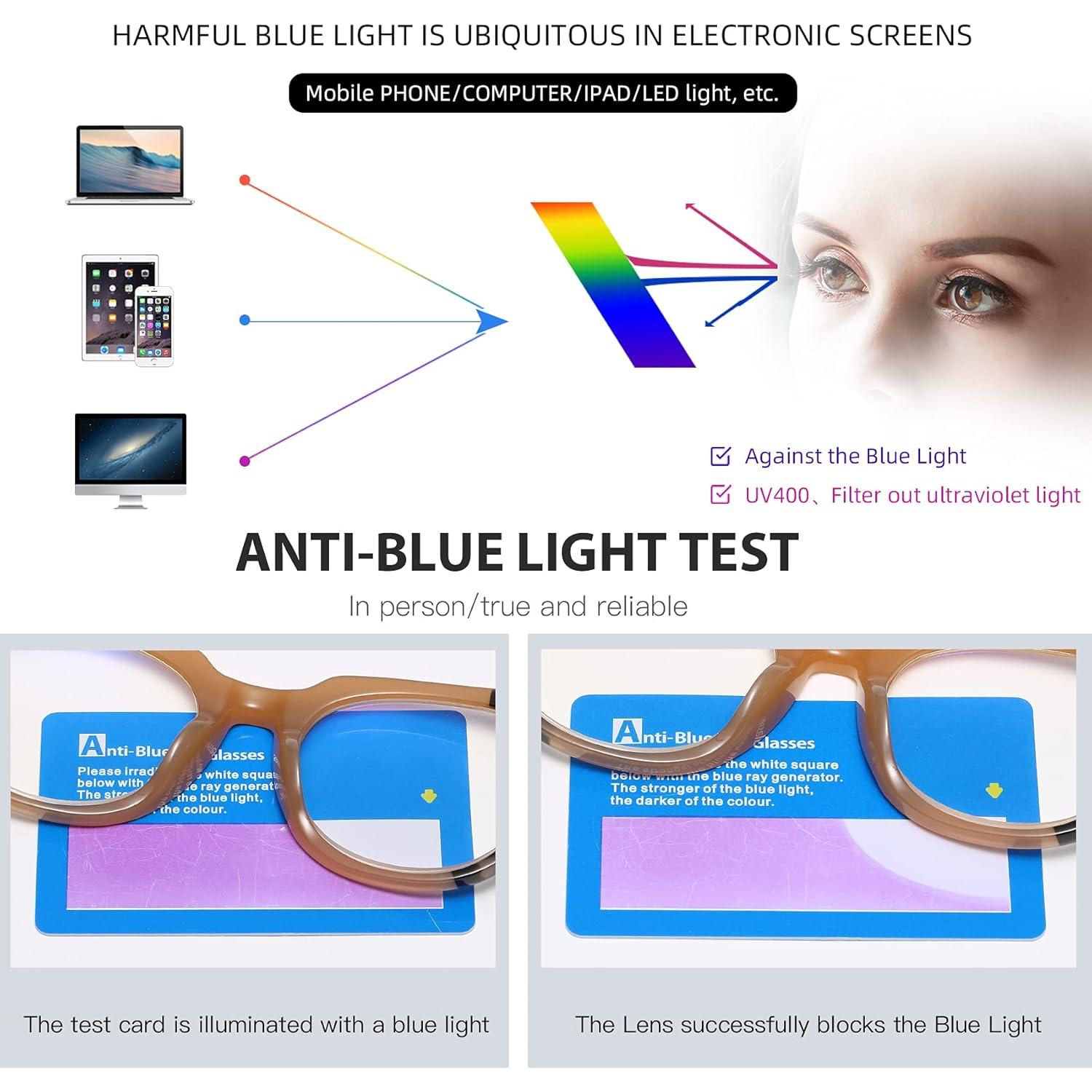 Gafas de lectura Bevi con bloqueo de luz azul 1.5x unisex