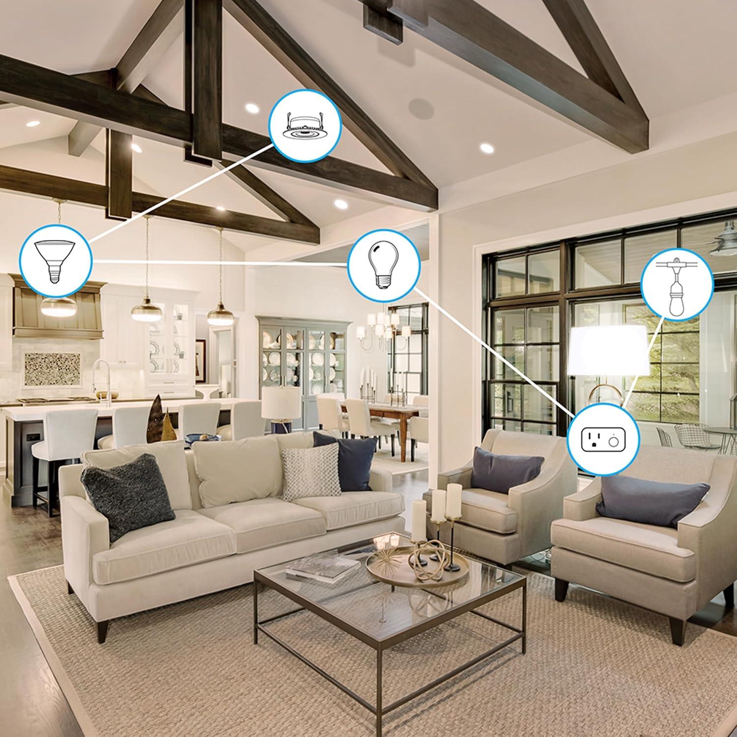 Bombilla LED Inteligente Feit Electric E12 4 Pack 2700K