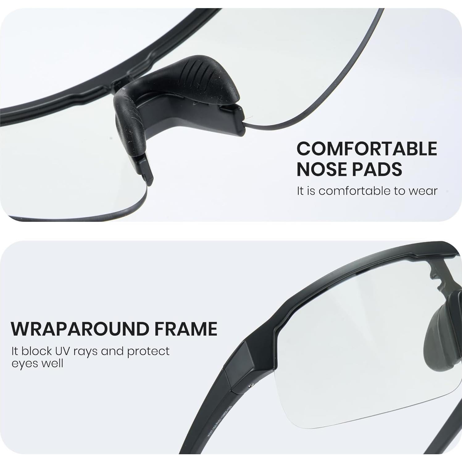 Gafas de Ciclismo Fotoquímicas Cyxus UV400 para Hombres y Mujeres