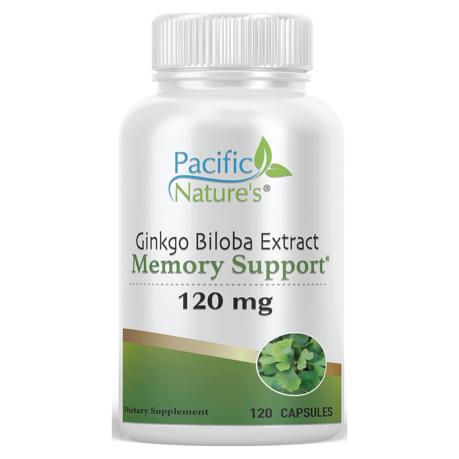 Ginkgo Biloba 120mg Pacific Nature 120 Cápsulas Vegetales