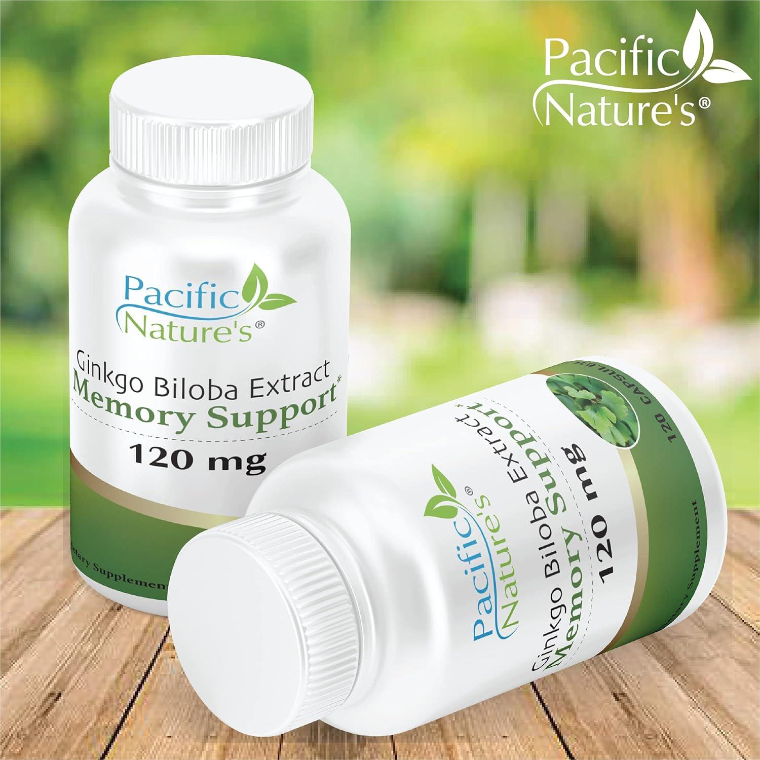 Ginkgo Biloba 120mg Pacific Nature 120 Cápsulas Vegetales