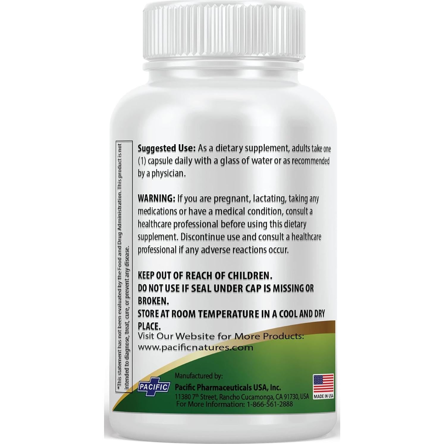 Ginkgo Biloba 120mg Pacific Nature 120 Cápsulas Vegetales