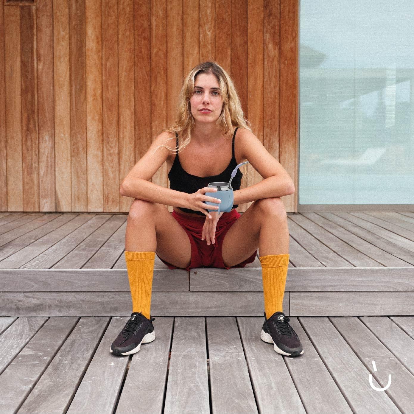 Conjunto de Mate BALIBETOV Acero Inoxidable 3 Piezas Azul Claro