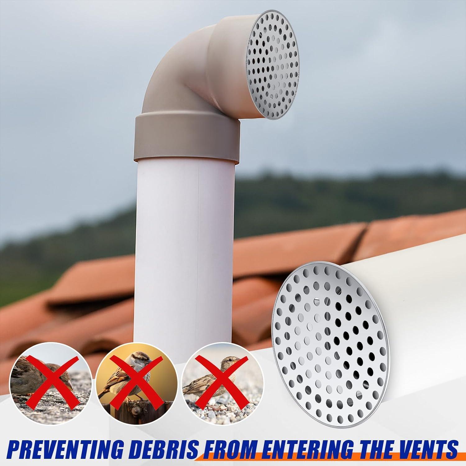 Tapa de Terminación PVC 2" Moxweyeni + Guantes Acero Inoxidable