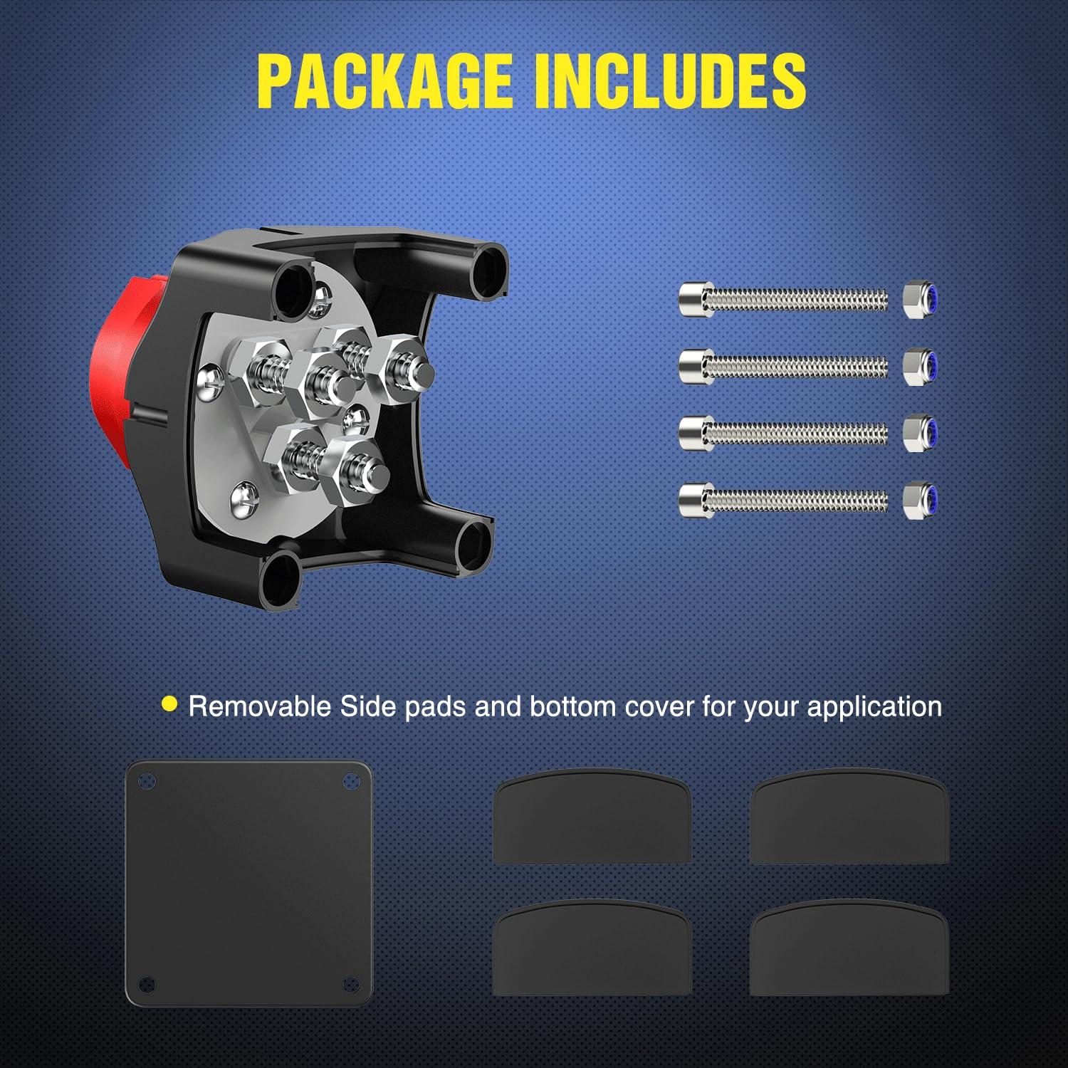 Interruptor de Batería Nilight 1-2-Both-Off 200A 12-48V