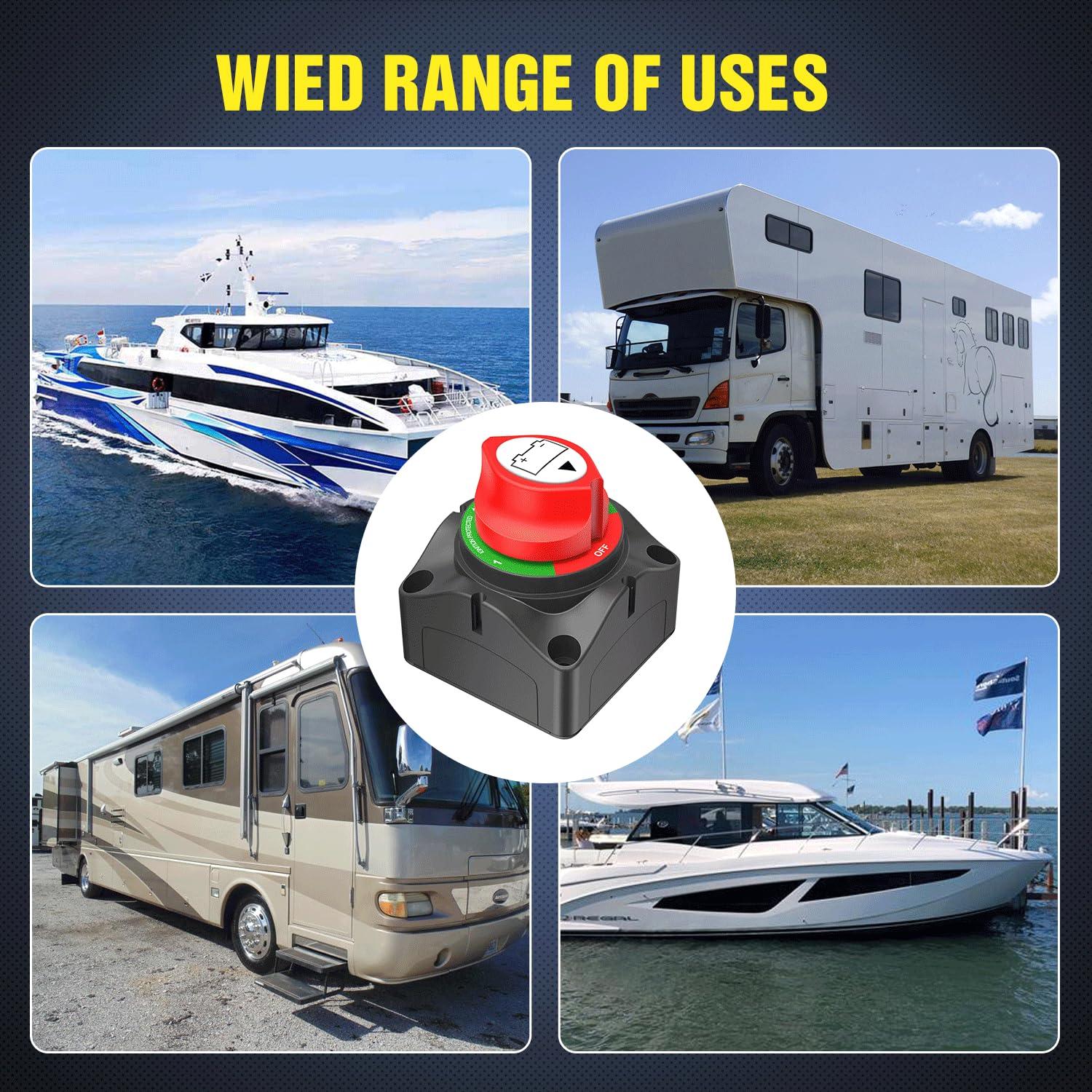 Interruptor de Batería Nilight 1-2-Both-Off 200A 12-48V