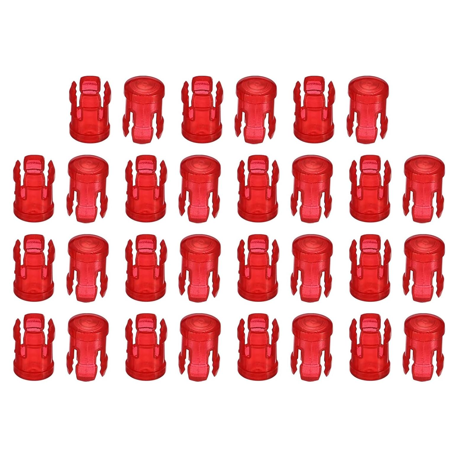 Soporte de LED 3mm PATIKIL Rojo 30 Piezas Clip Montaje