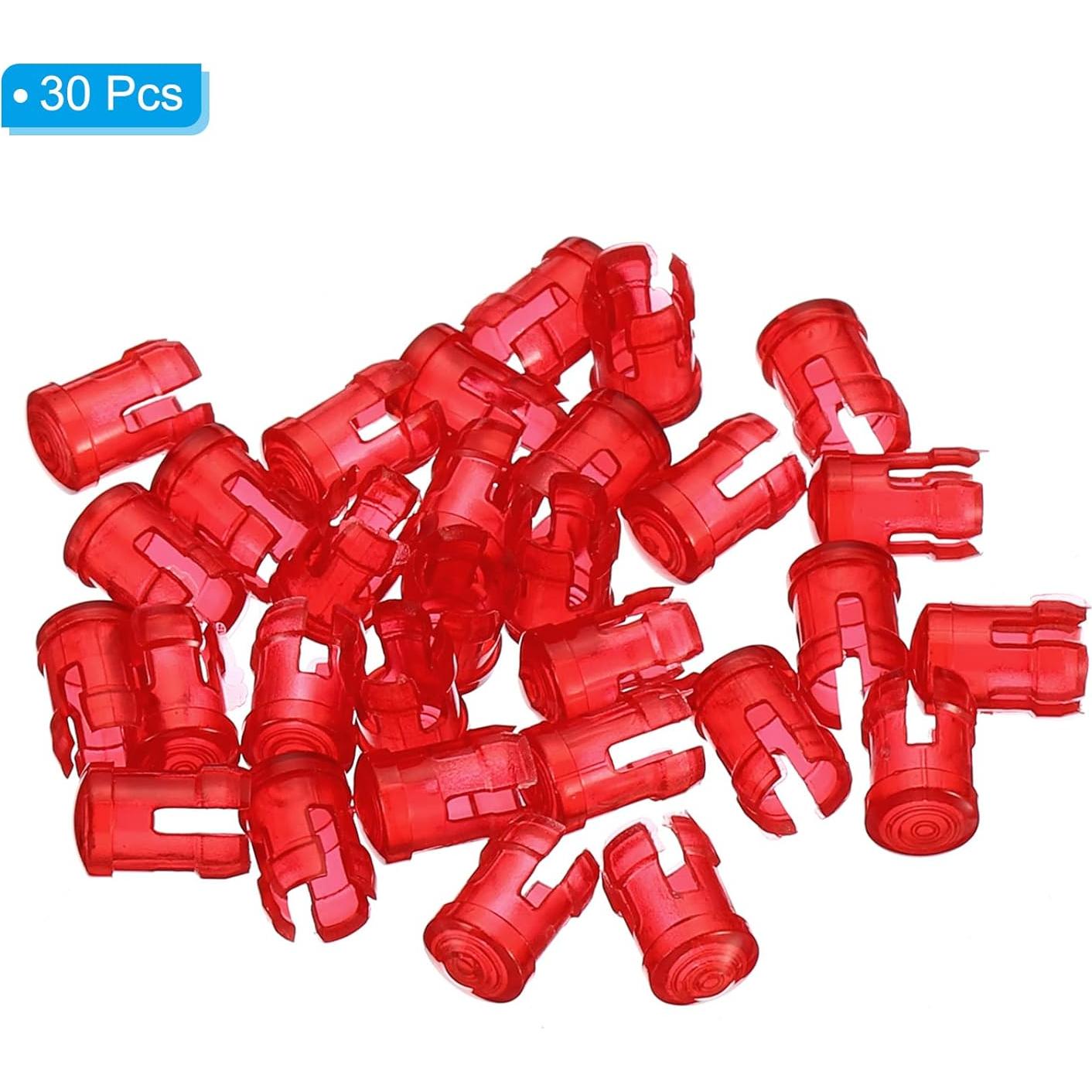 Soporte de LED 3mm PATIKIL Rojo 30 Piezas Clip Montaje