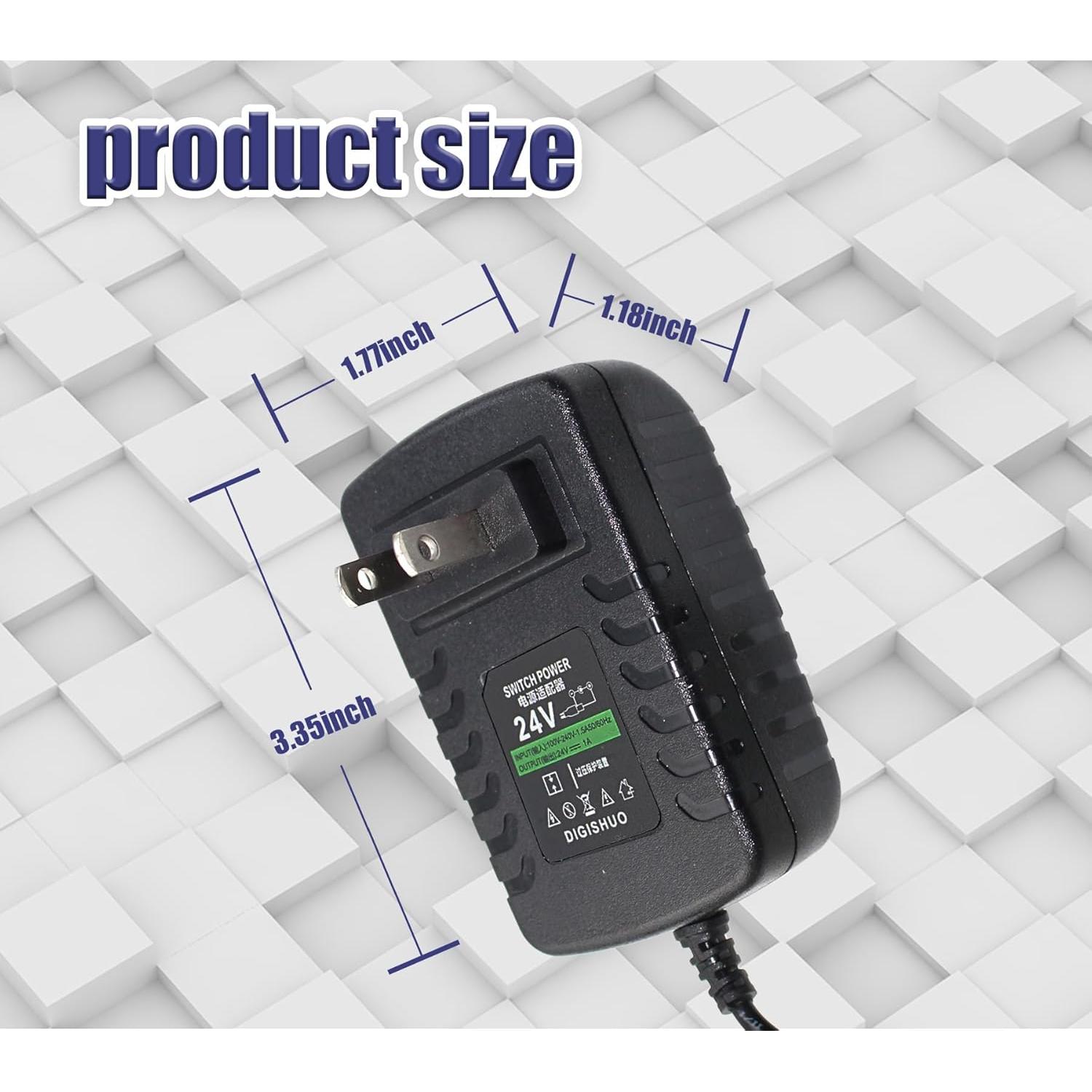 Adaptador de Alimentación DIGISHUO 24V 1A 24W para LED y CCTV