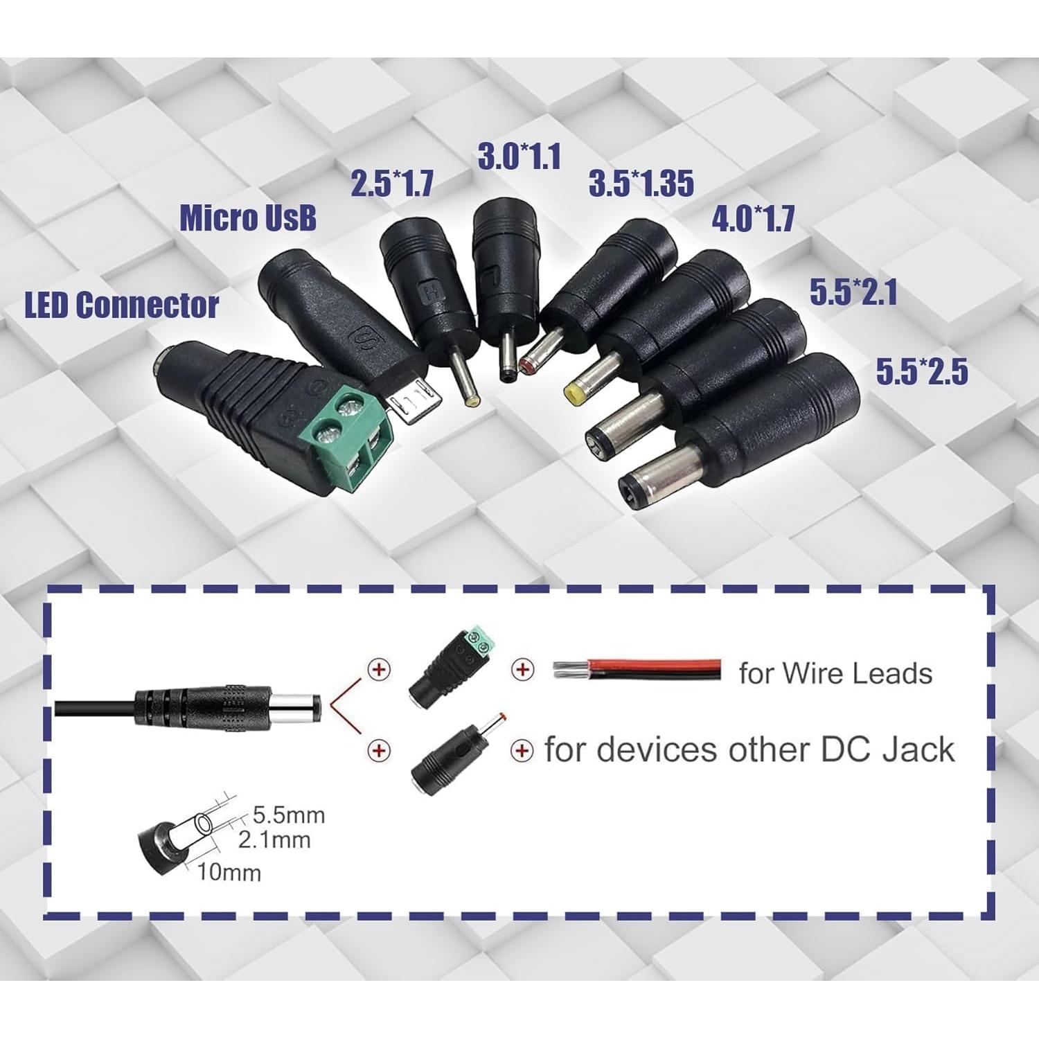 Adaptador de Alimentación DIGISHUO 24V 1A 24W para LED y CCTV