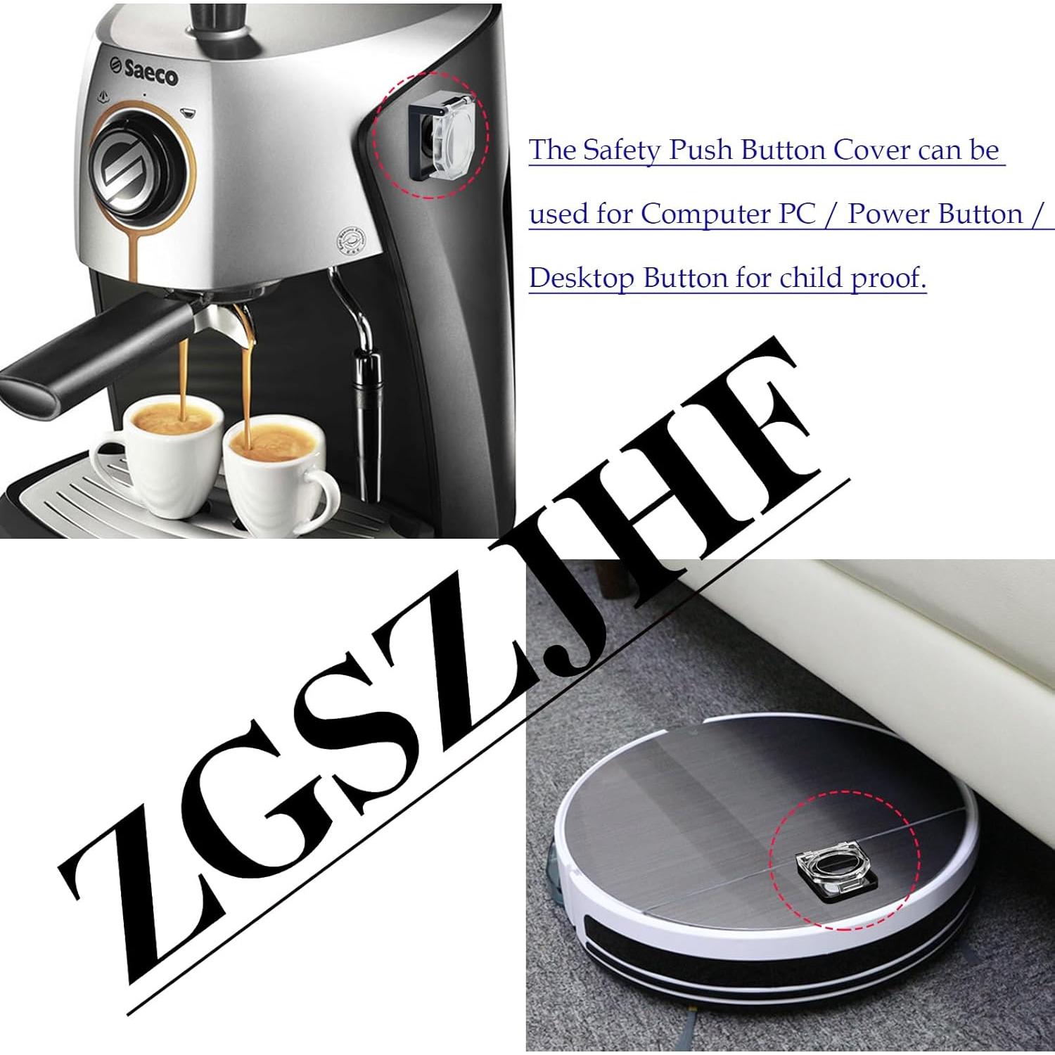 Cubierta de Interruptor de Botón ZGSZJHF 10 Pcs 39x34mm Impermeable