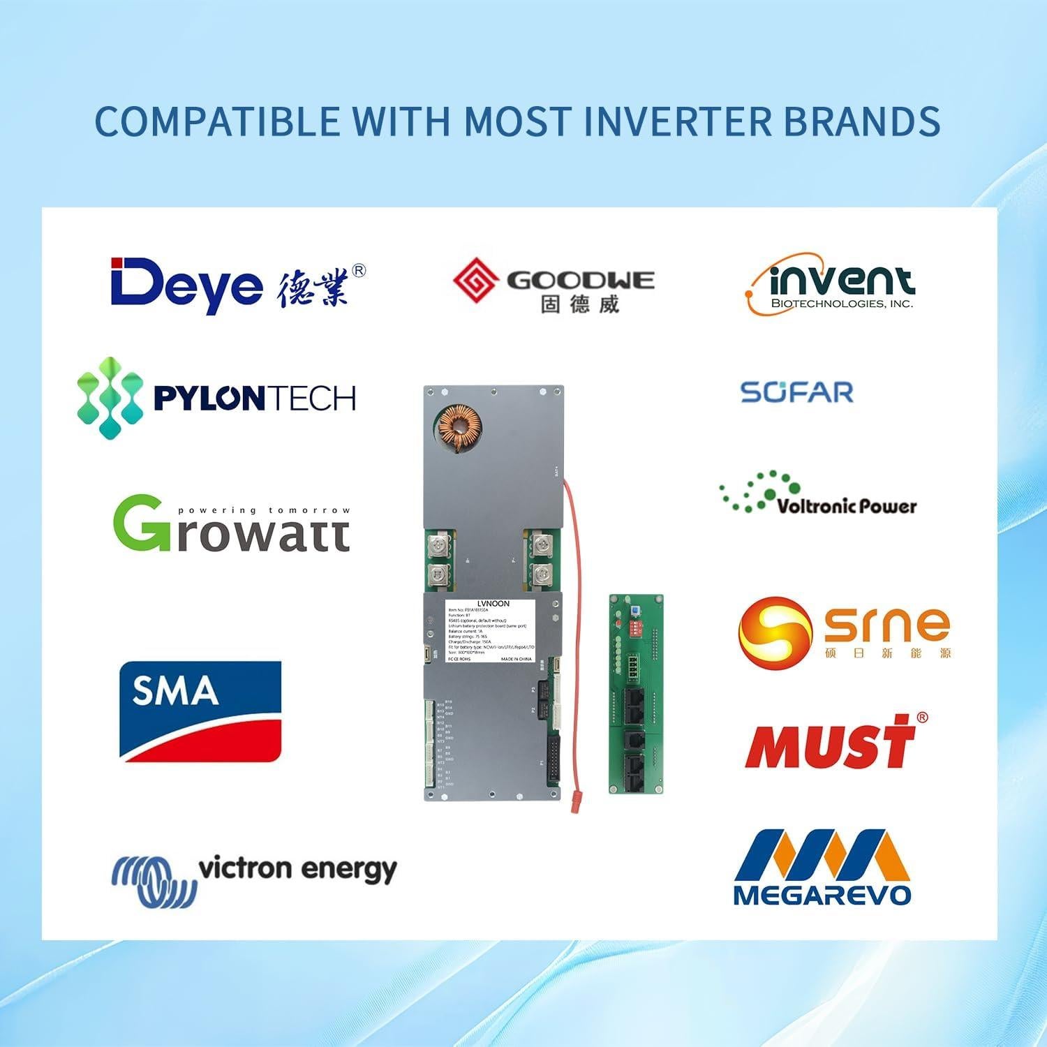 Inversor Activo Inteligente LVNOON BMS 100A 48V 8S-16S