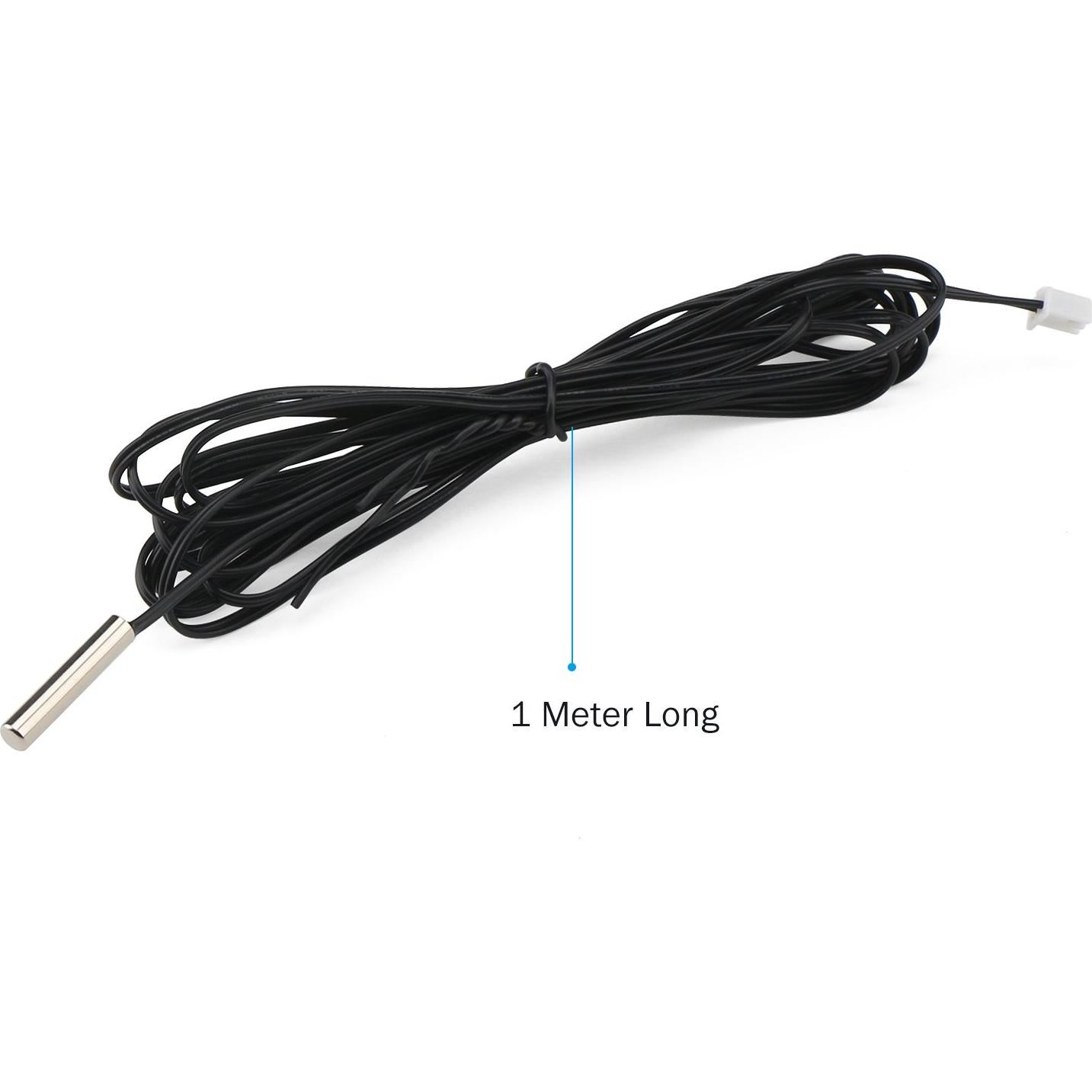 Sonda de Temperatura DROK 10K 1 Metro 5 Piezas NTC Acero Inoxidable