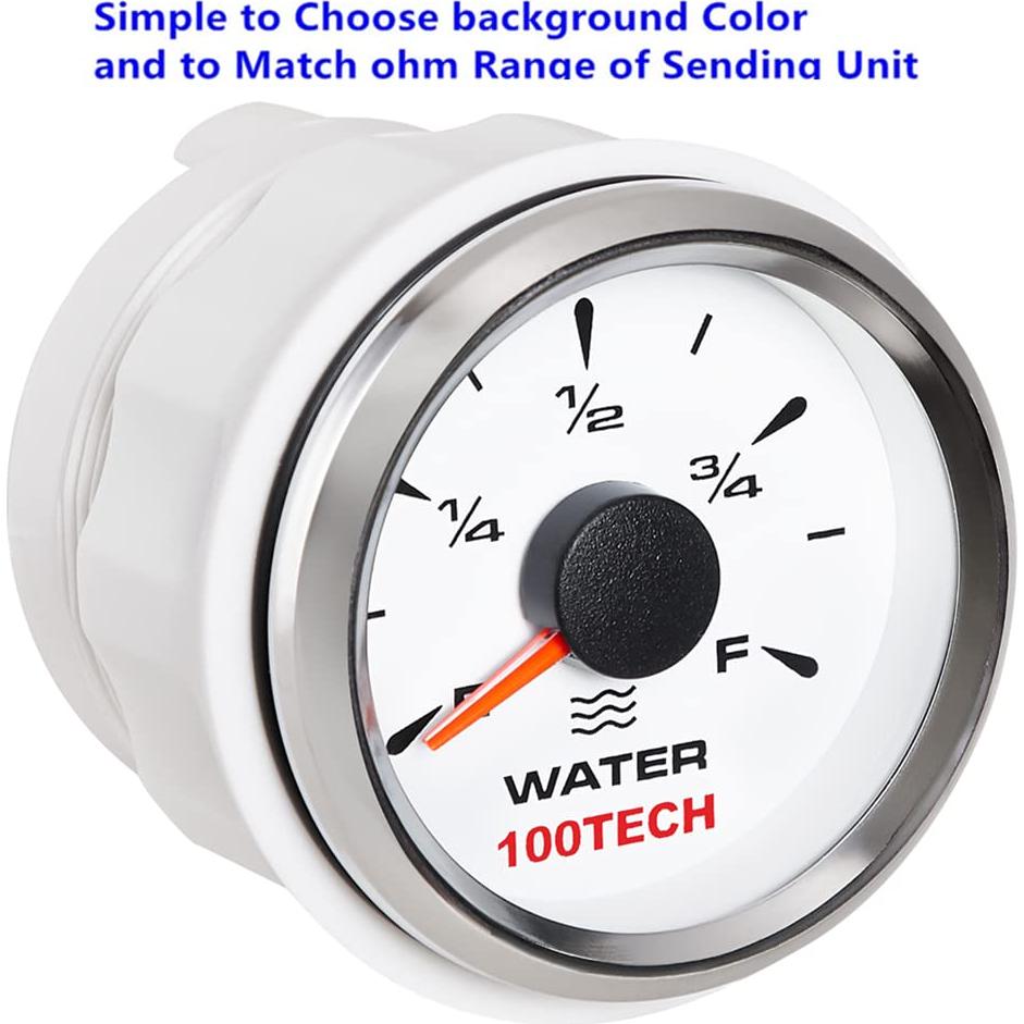 Medidor de Nivel de Agua 100TECH Blanco 0-190ohm para Barcos