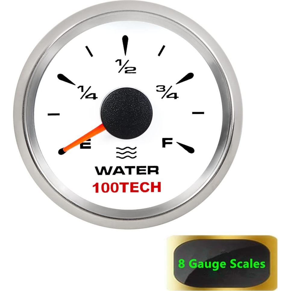 Medidor de Nivel de Agua 100TECH Blanco 0-190ohm para Barcos