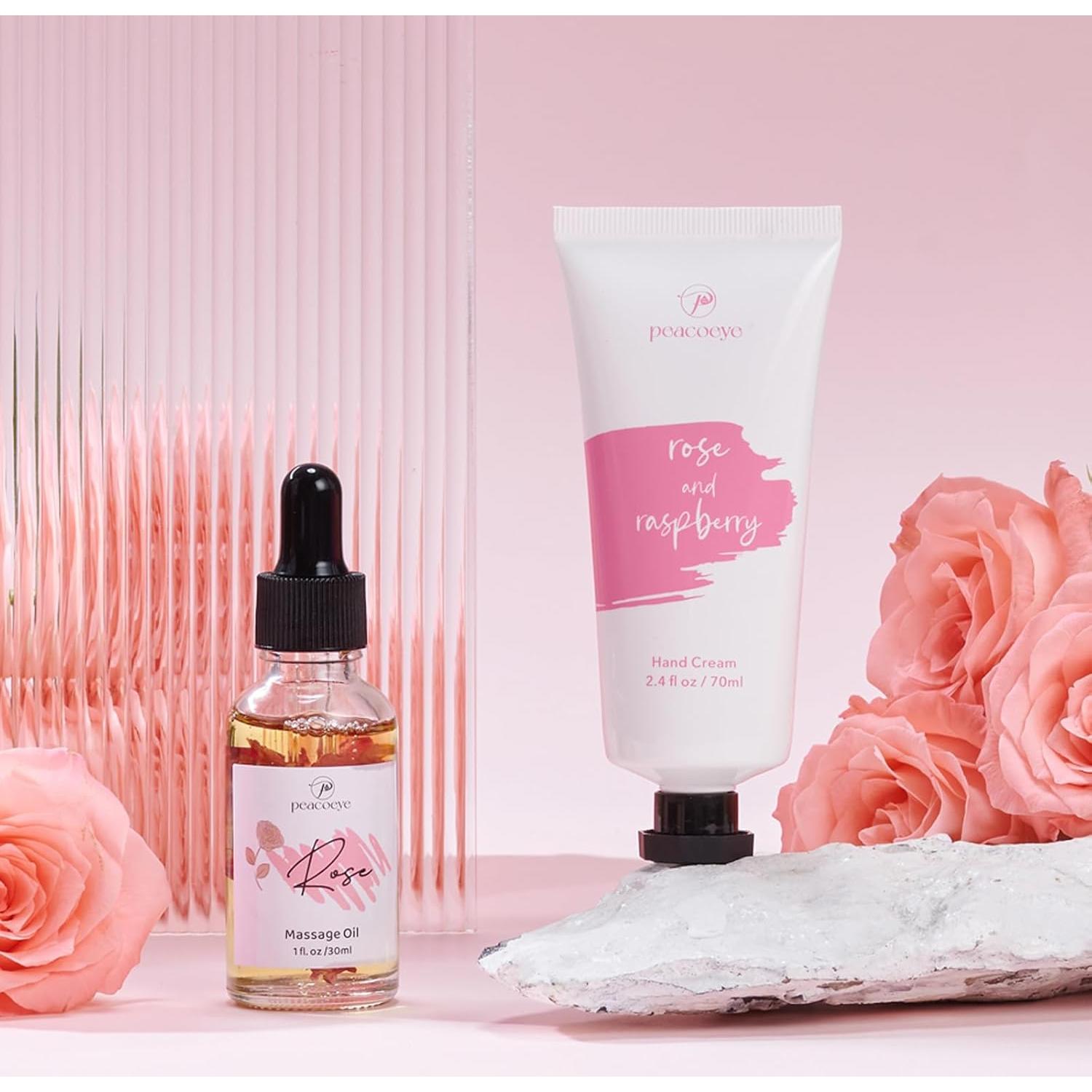 Cesta de Regalo Spa para Mamá Peacoeye - Relajación Rosa