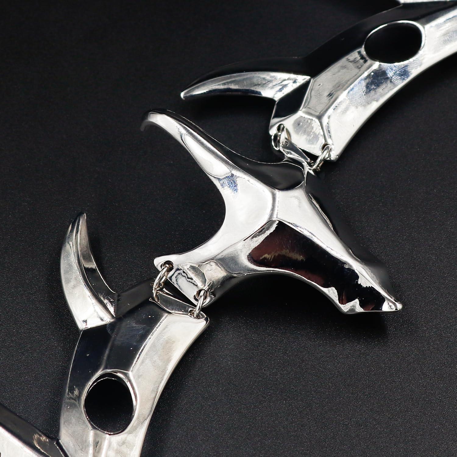 Máscara Media de Acero Líquido L'VOW Plateada Unisex