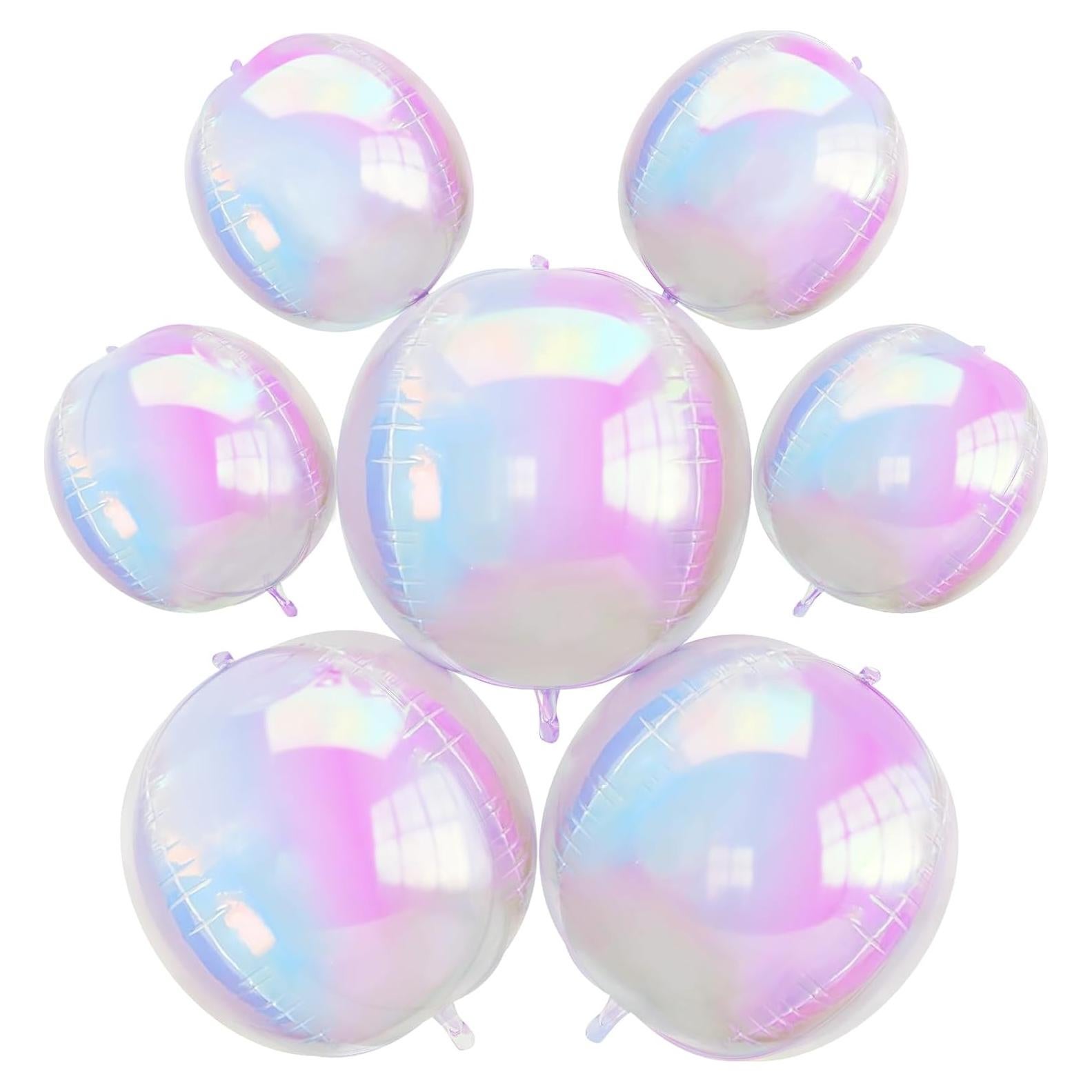 Globos Iridiscentes 4D Froova 56 cm Holográficos para Fiestas