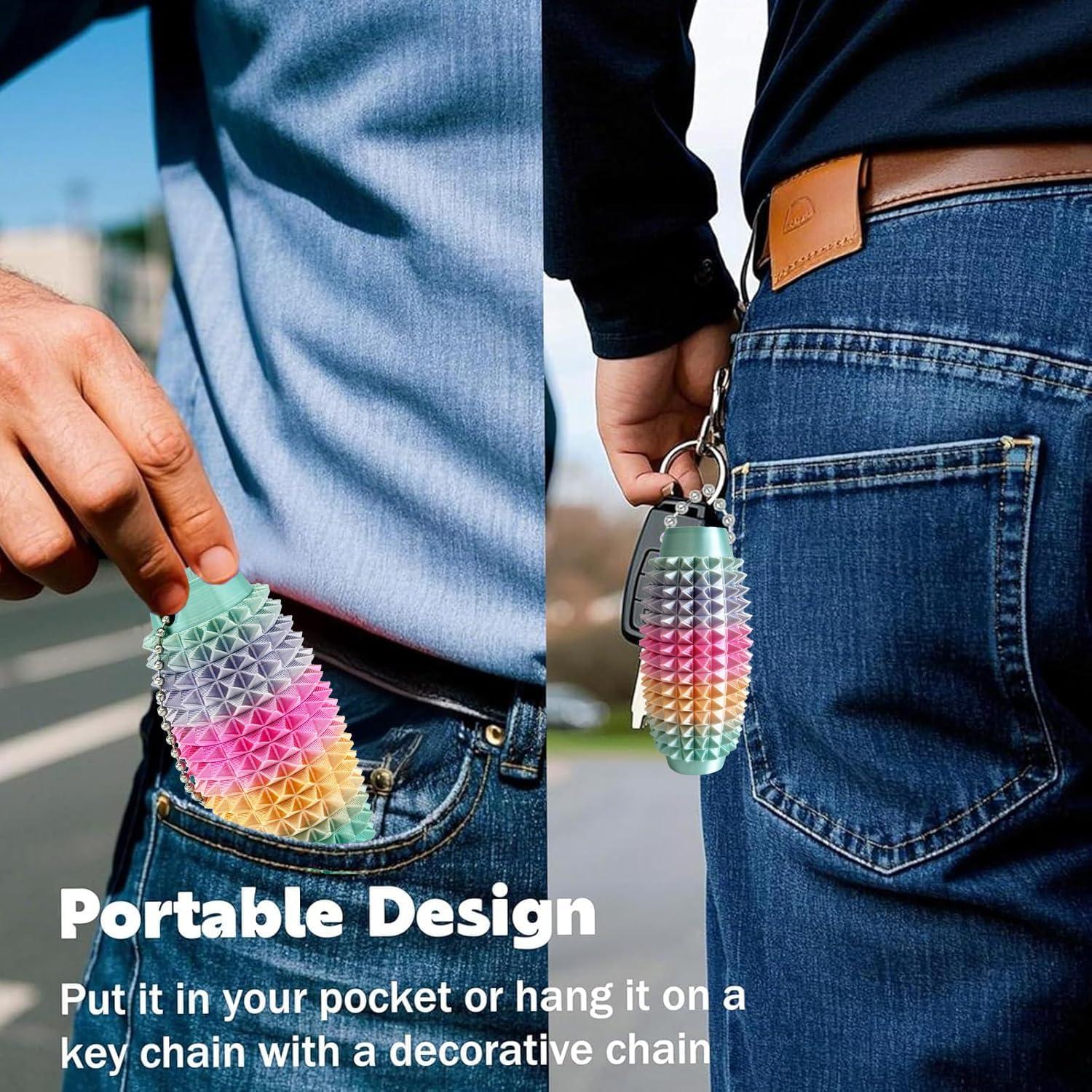 2 Piezas Juguetes Antiestrés OISHE Llavero Compacto