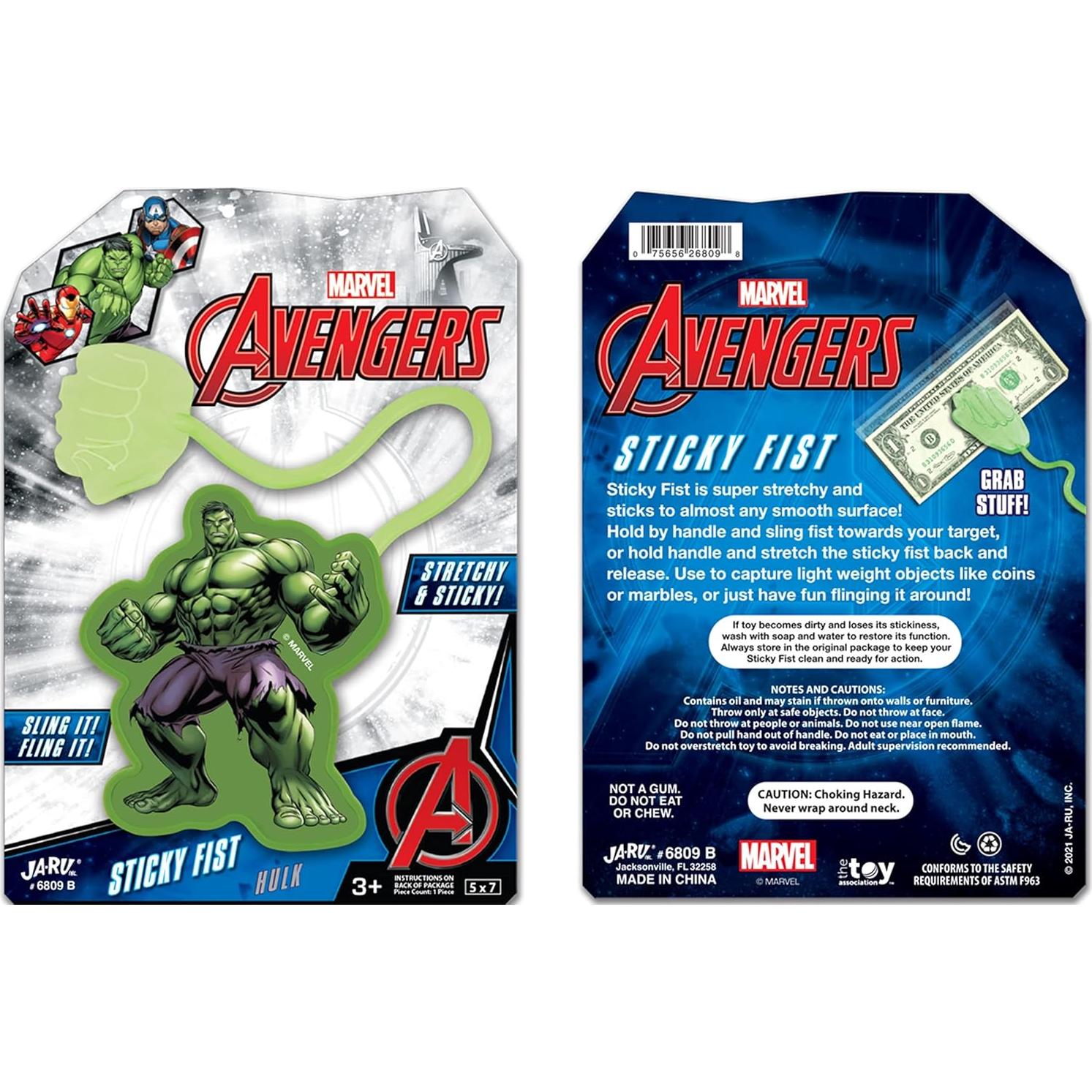Manos Pegajosas Estirables JA-RU Hulk 1 Paquete Juguetes