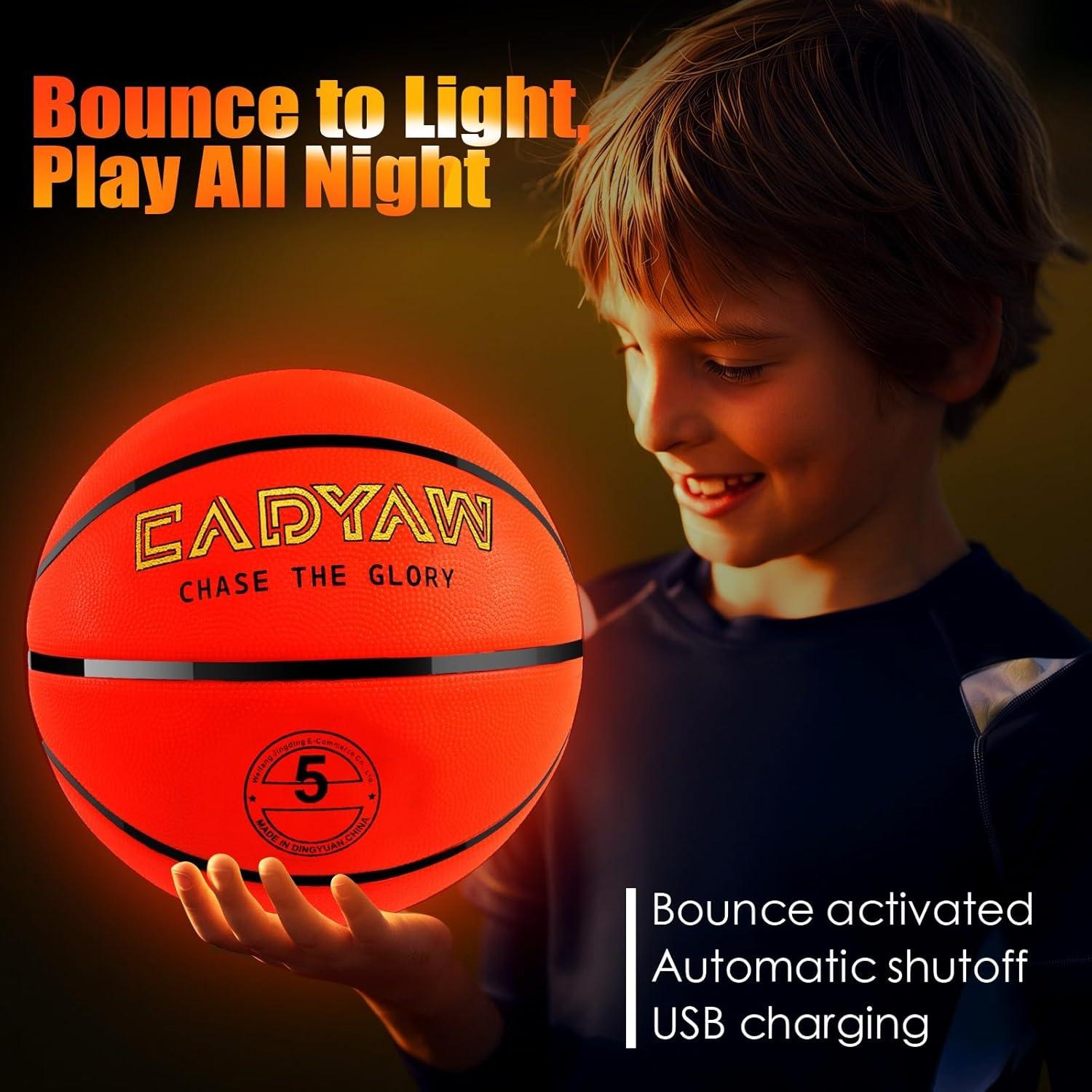 Baloncesto Iluminado Cadyaw Tamaño 5 para Niños 3+