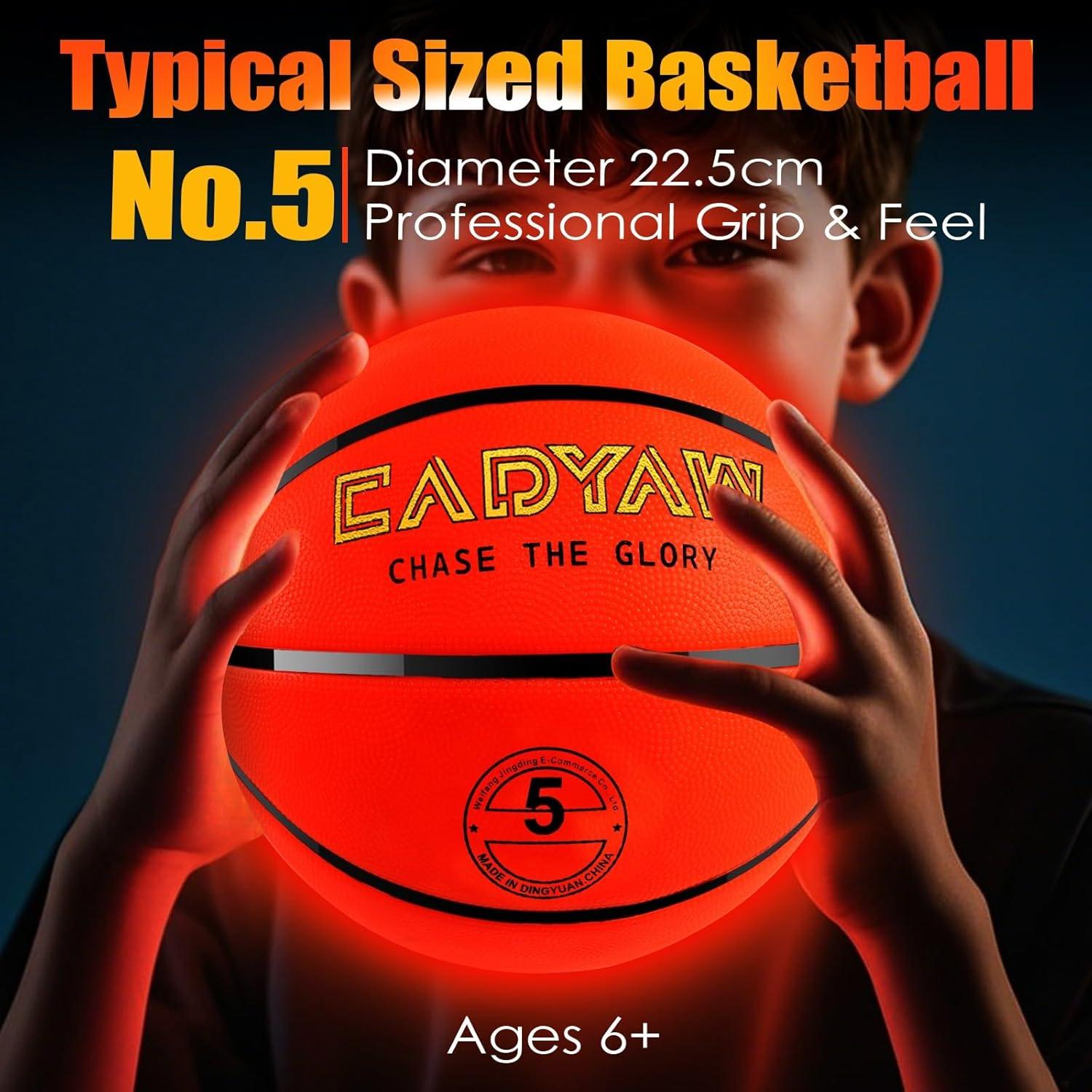 Baloncesto Iluminado Cadyaw Tamaño 5 para Niños 3+