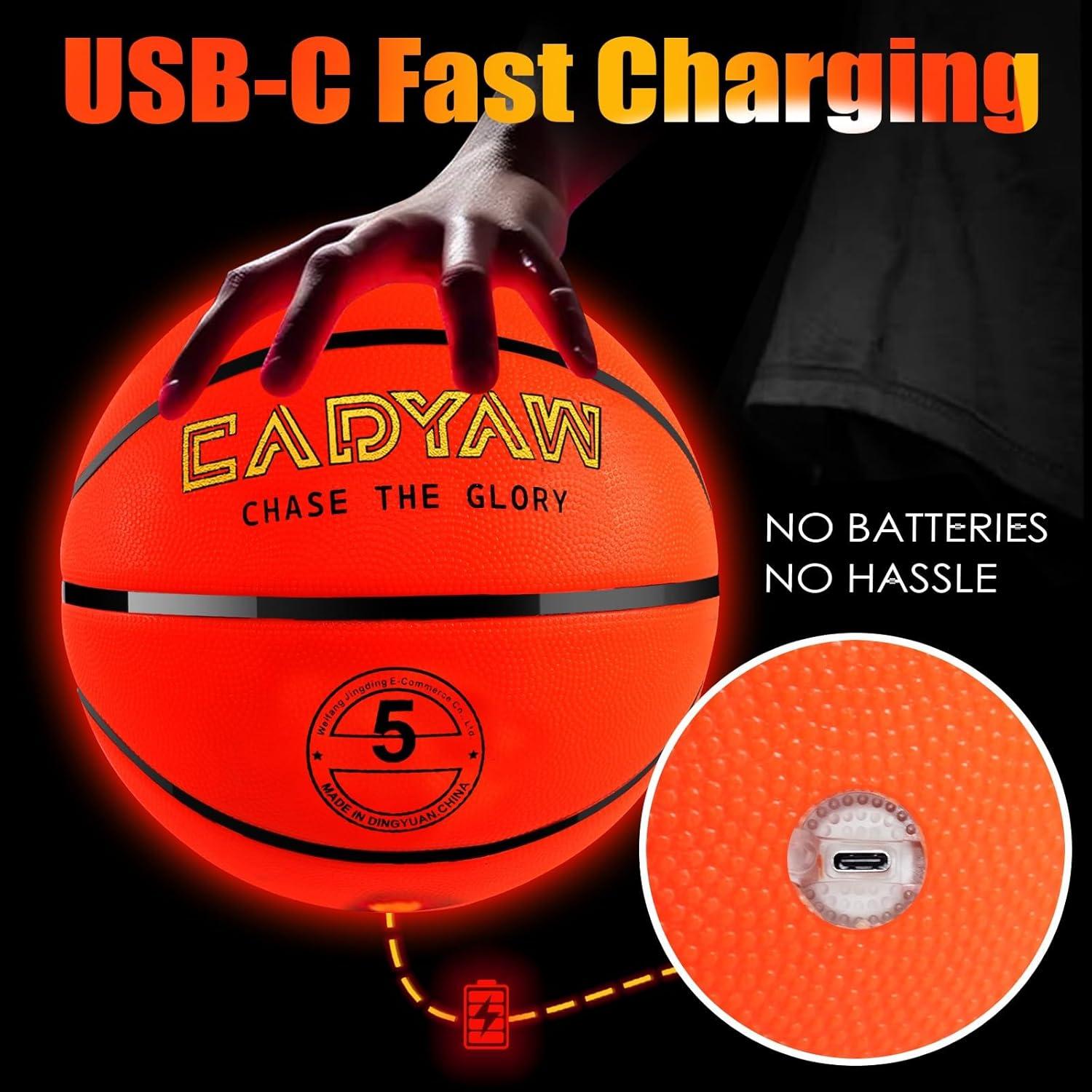 Baloncesto Iluminado Cadyaw Tamaño 5 para Niños 3+